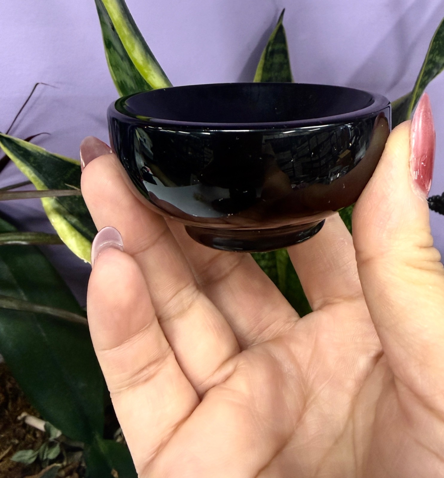 Wholesale Lot 6-8Pcs Natural Black Obsidian Mixed Bowls Crystal Healing