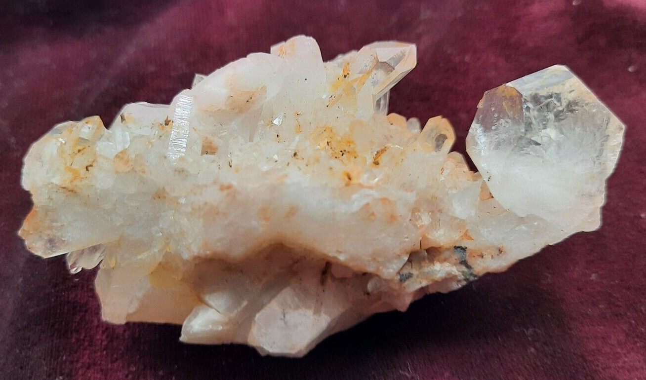 Quartz Crystals Cluster Arkansas Size 2 3/4 x 1 1/2 x 1 1/2 inches
