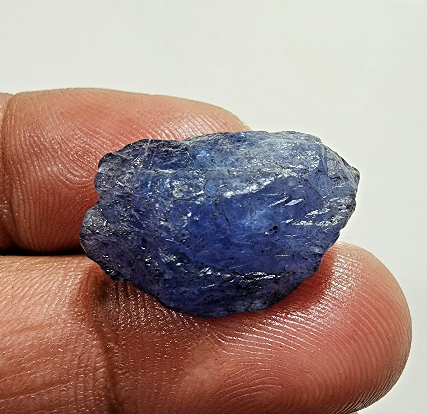 Raw Natural Tanzanite 27.20ct Rough Cut Violet Blue Gemstone Crystal for Jewelry