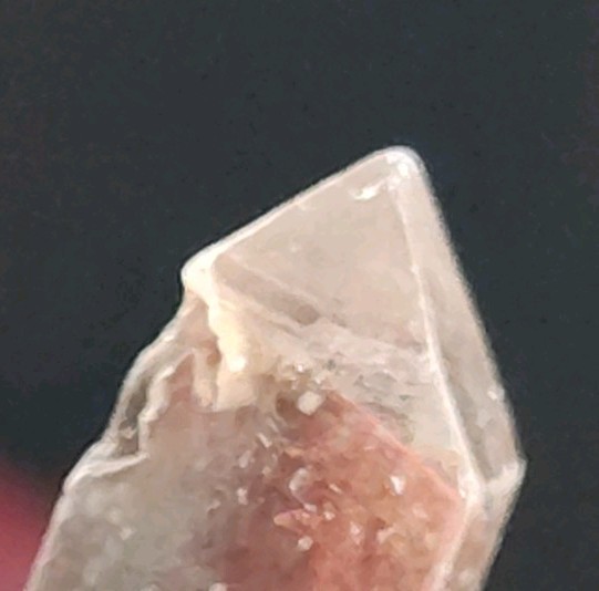 35mm Tabular Double Terminated Quartz Crystal DT Phantom Hematite Meigu China