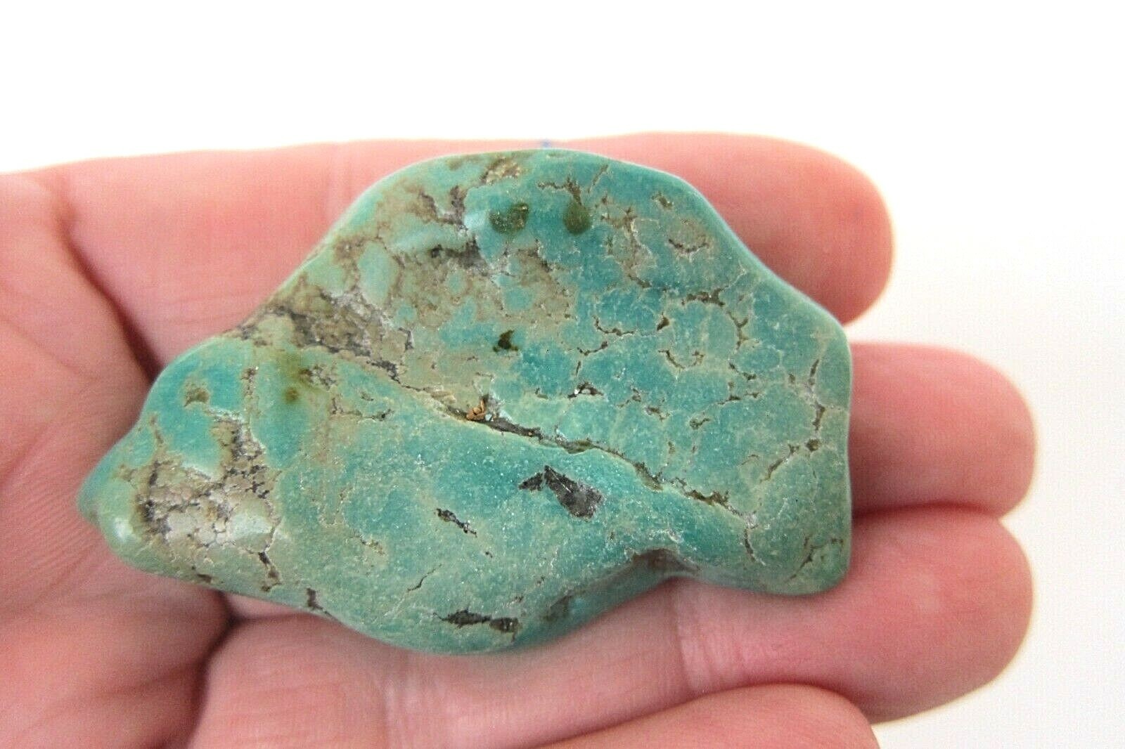 Turquoise Tumbled Nugget 26 grams 50x34mm Mexico Reiki Healing Crystal Power