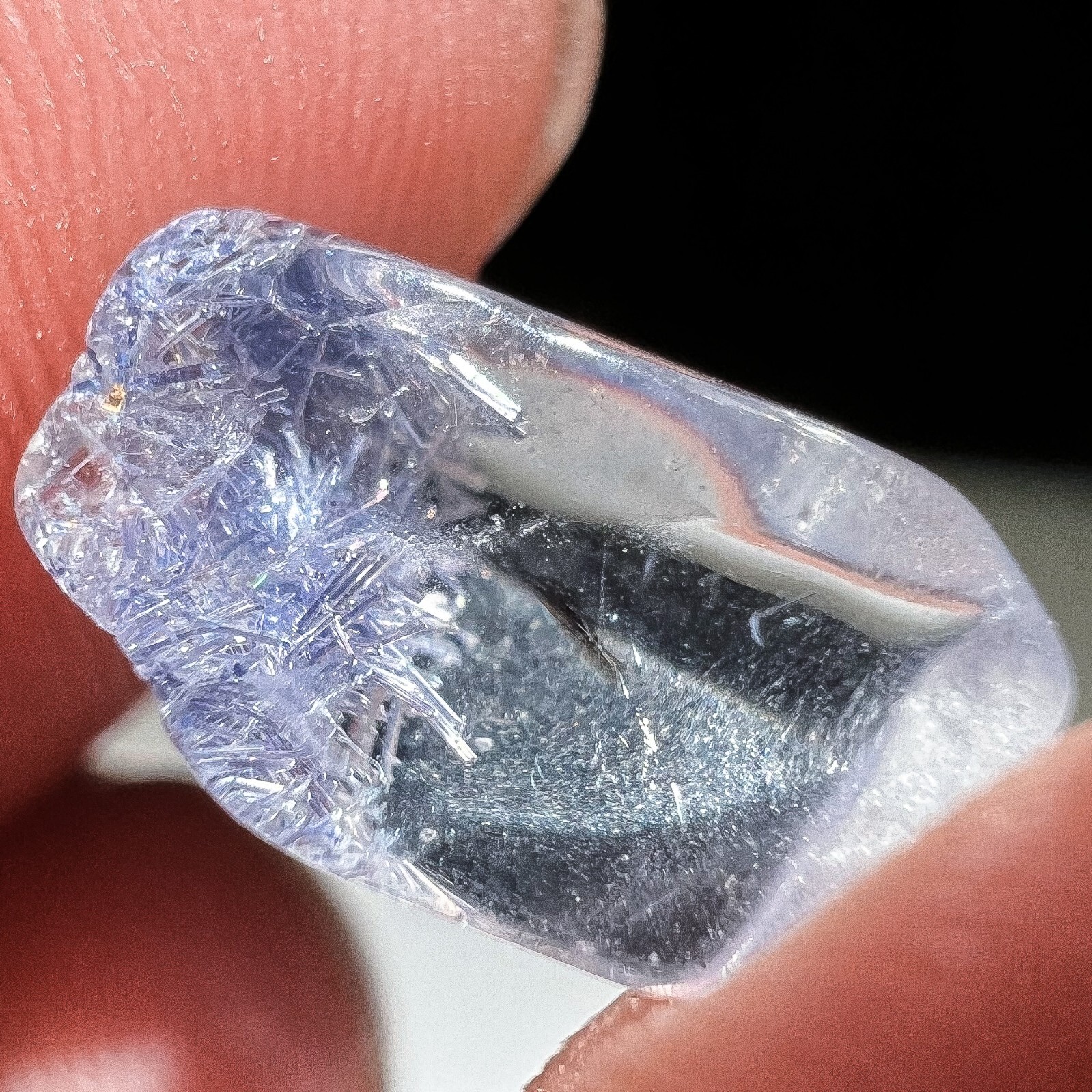 2.2Ct Very Rare NATURAL Beautiful Blue Dumortierite Crystal polishing Specimen