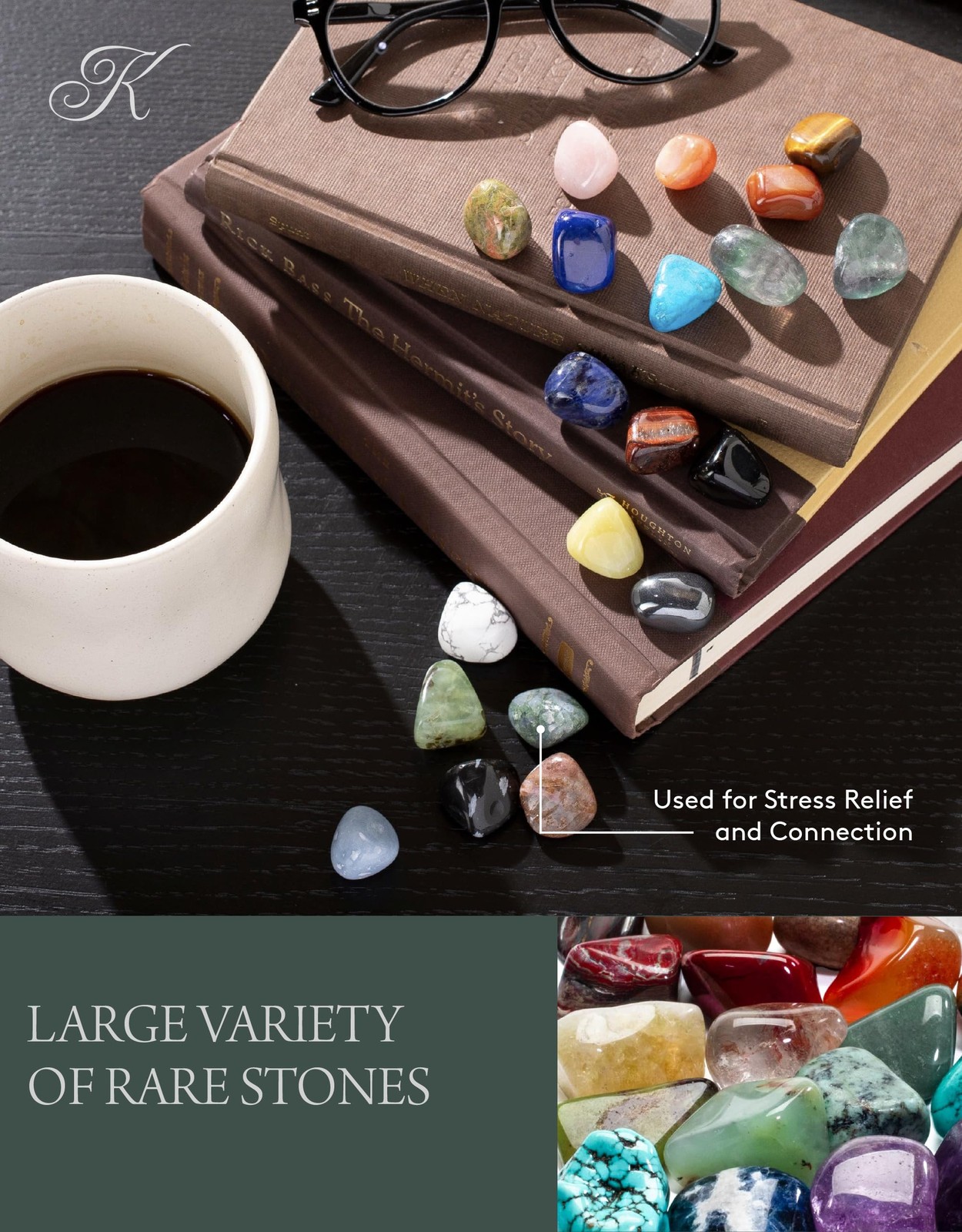 Bulk Tumbled Stones – over 1,000 Carats Mixed Polished Healing Crystals & Gems f