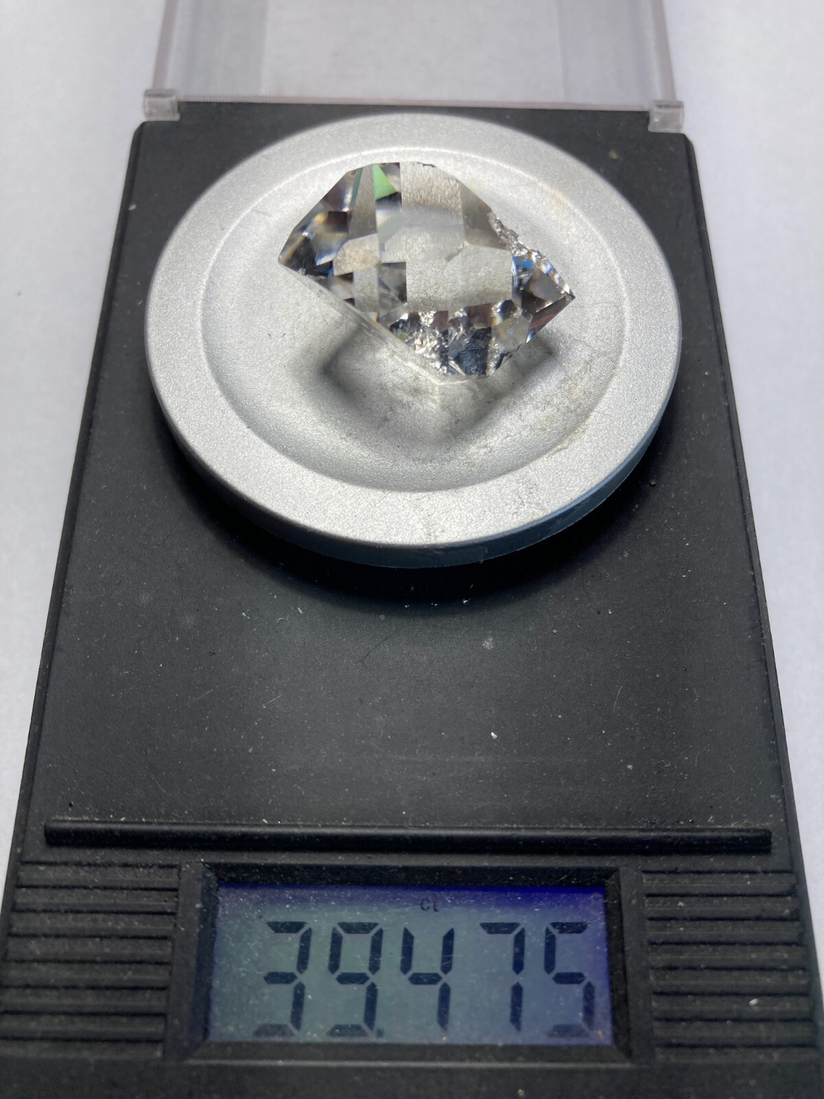 Herkimer NY AA + Diamond NEW TREASURE BOX 26mm x 17mm, 39.47 ct sec C4