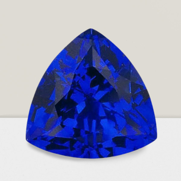 Blue Sapphire Trillion Cut Gemstone 0.16 Cts – 4 mm Flawless Loose Gem