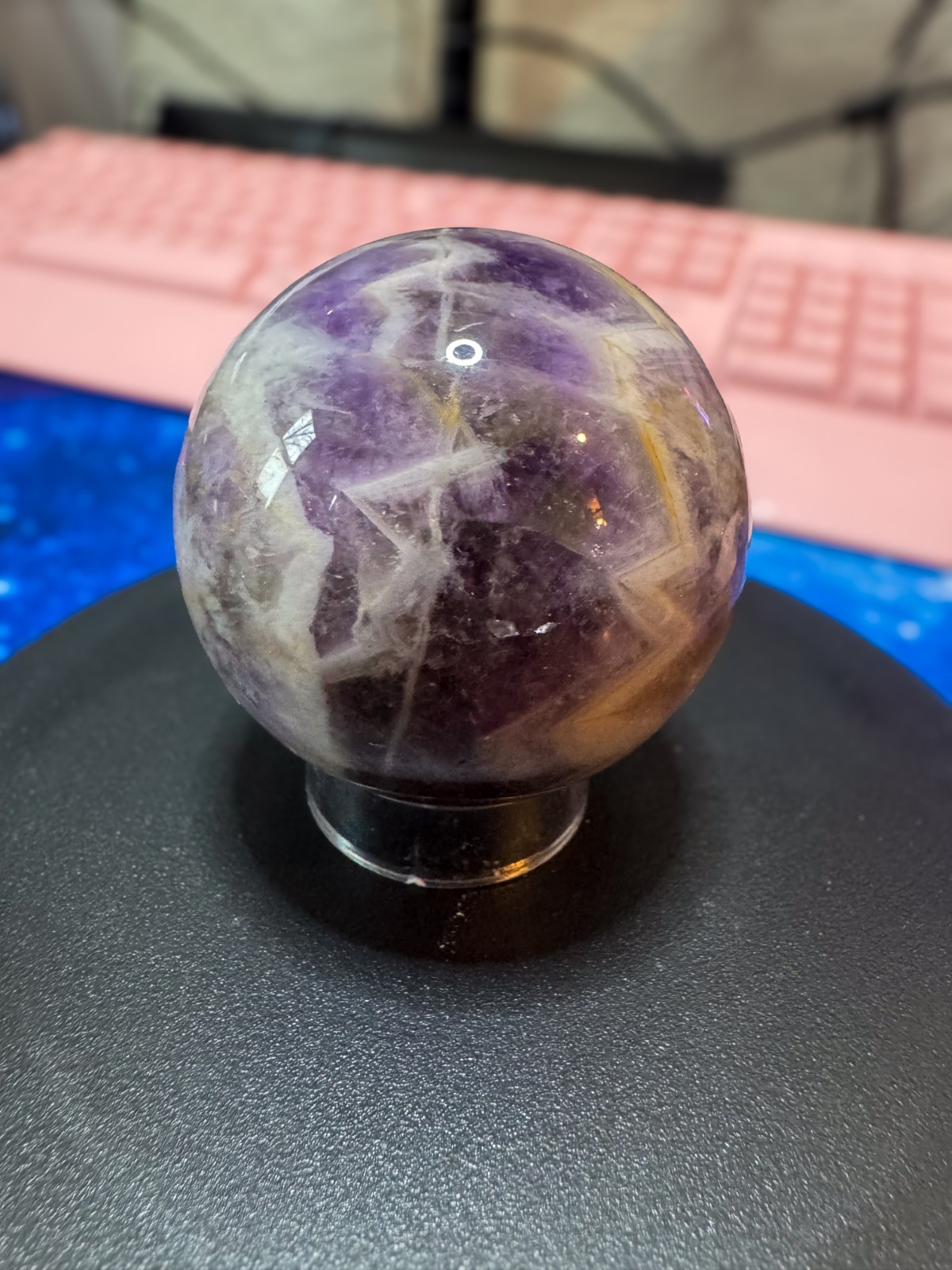 Dream Amethyst Sphere B 7.8 oz 2 in