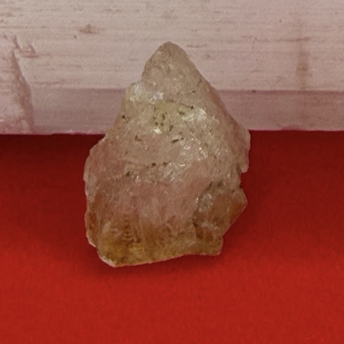 Golden Brazilian Phenacite Crystal: Authentic Phenacite Crystal, 1.05g/5.25ct