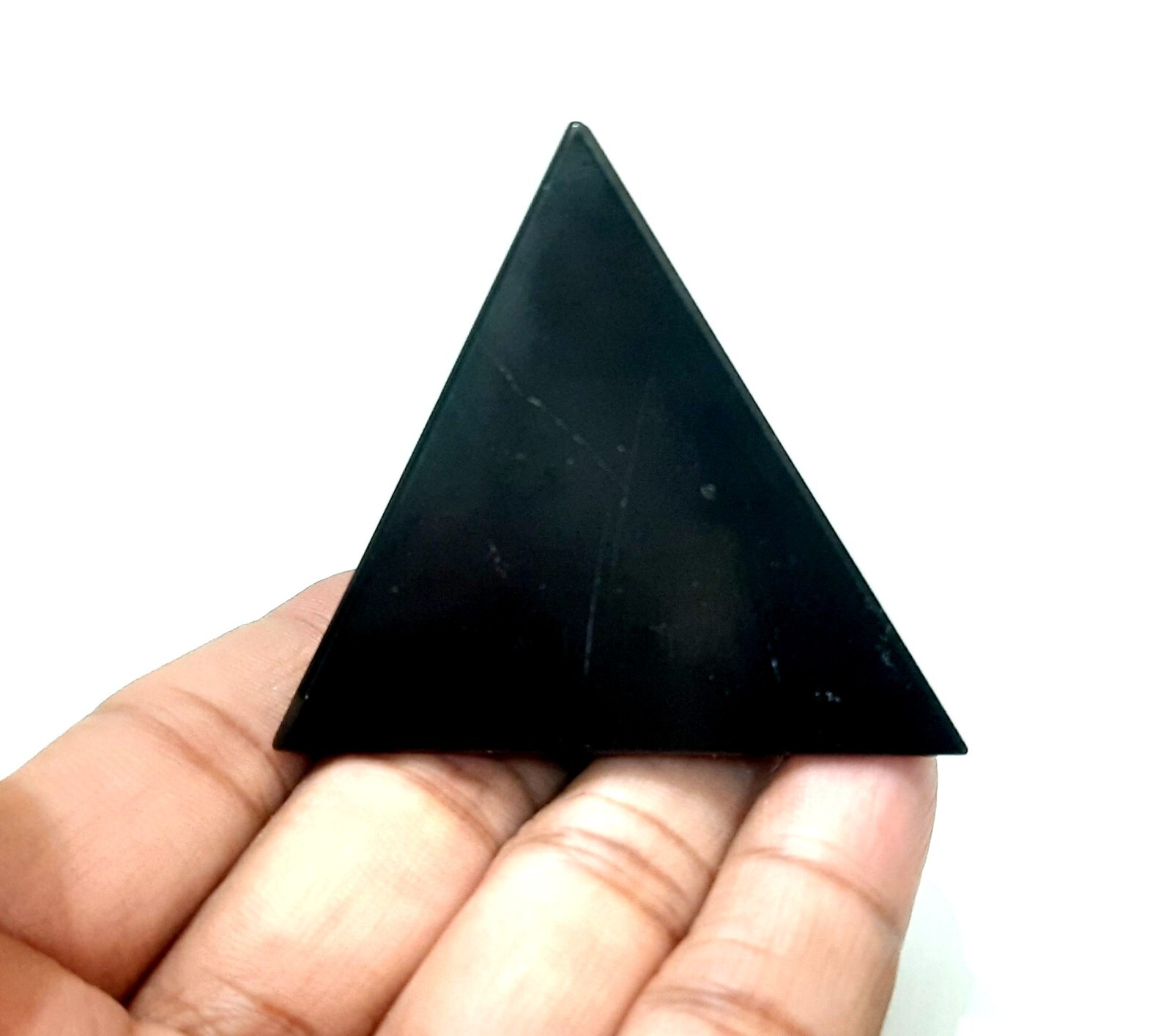 Big 50mm tetrahedron chakra healing reiki tourmaline stone sacred geometry