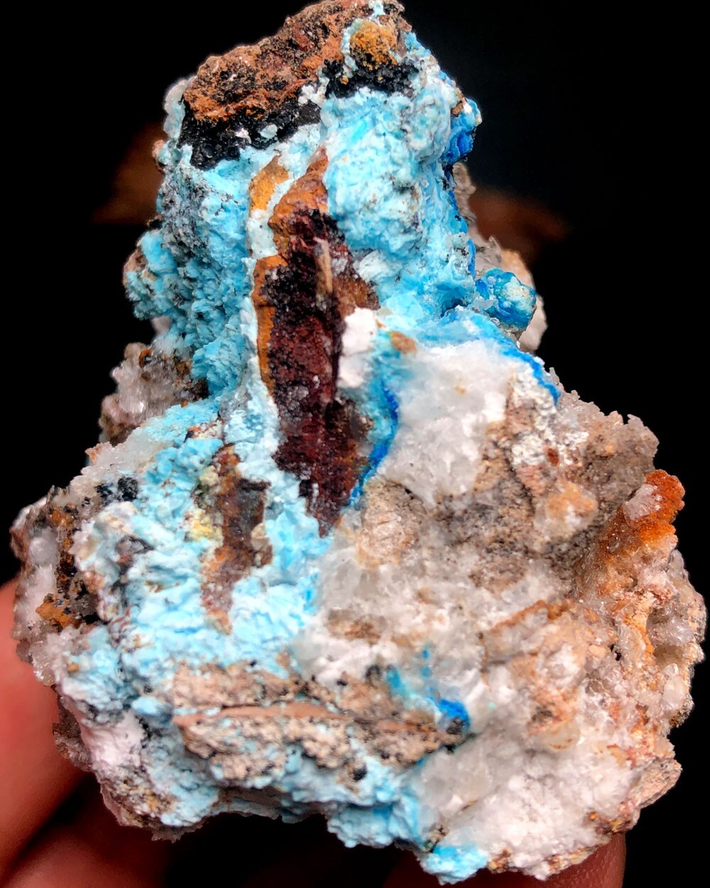 93g 1PCS NATURAL Blue Cyanotrichite CRYSTAL STONE MINERAL Specimen q473