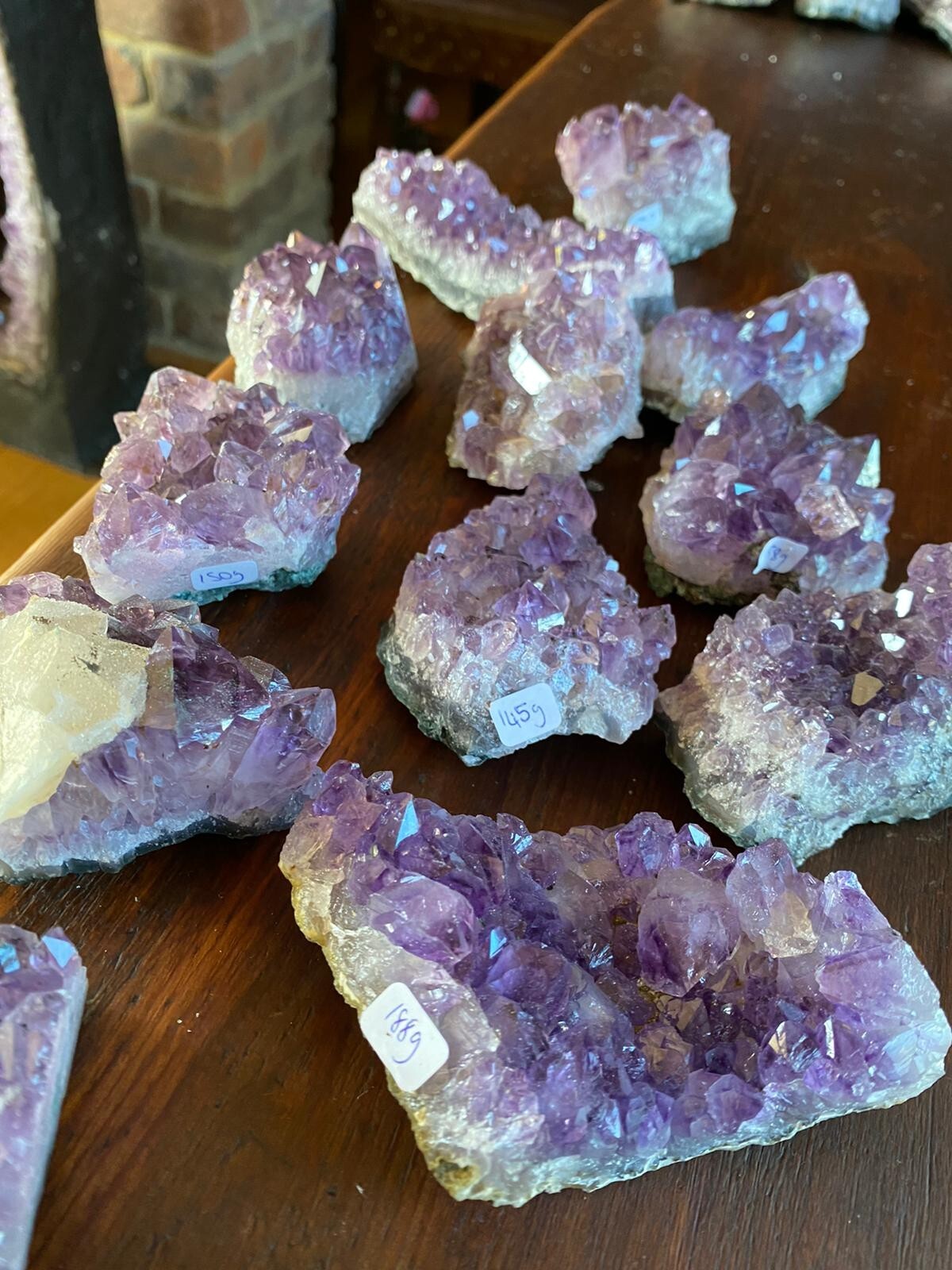 Premium High Grade Amethyst Druzy Cluster Pieces 100g to 200g approx. 8-10cm