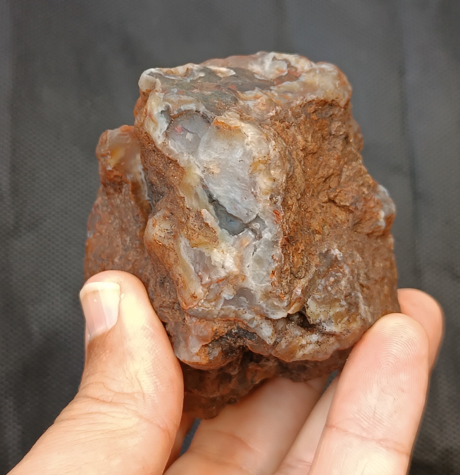 355g/0.78 lb turkish quartz agate stone rough, customs duty included