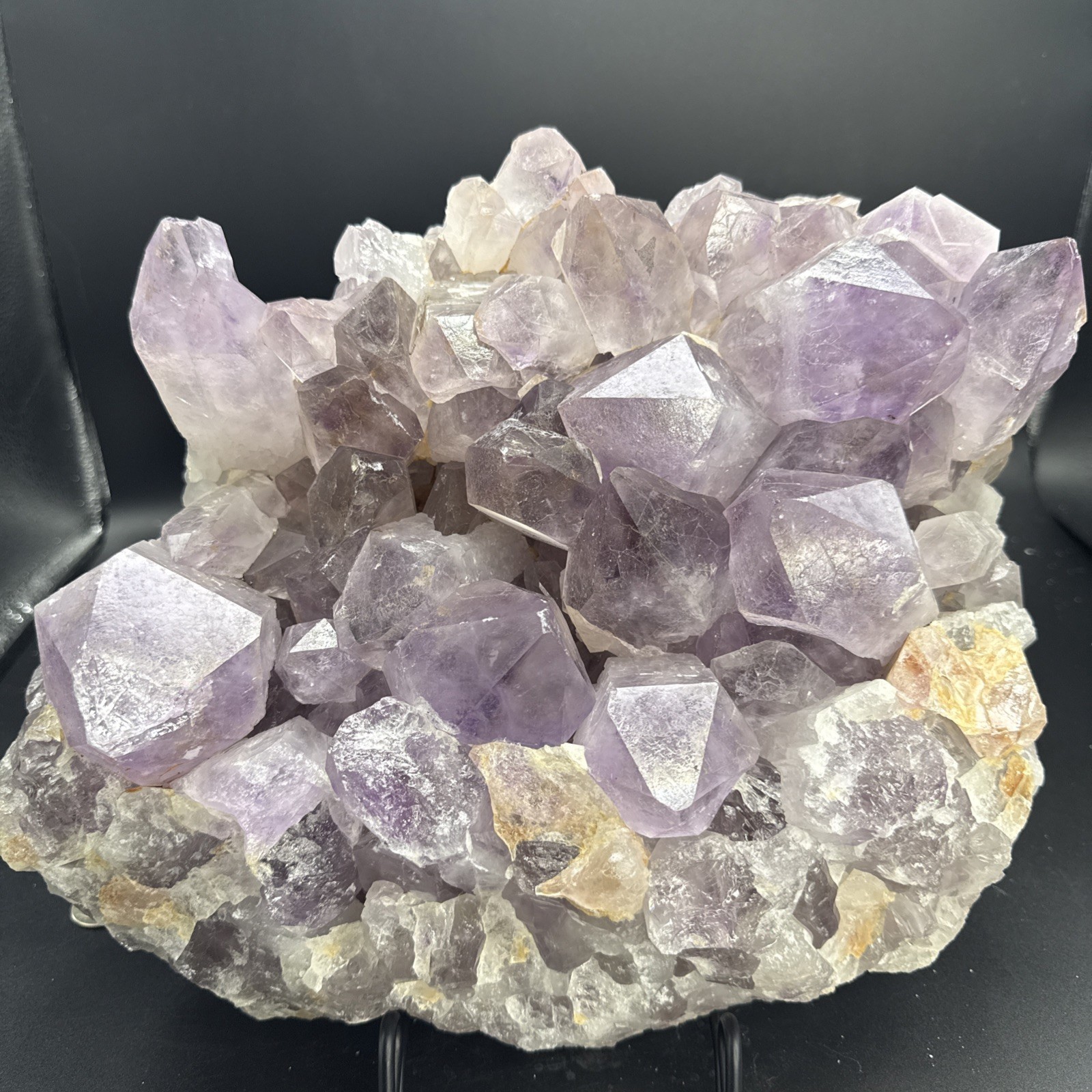 25 LB Huge Natural Amethyst Plate! Big Points! Crystals, Minerals, Congo!