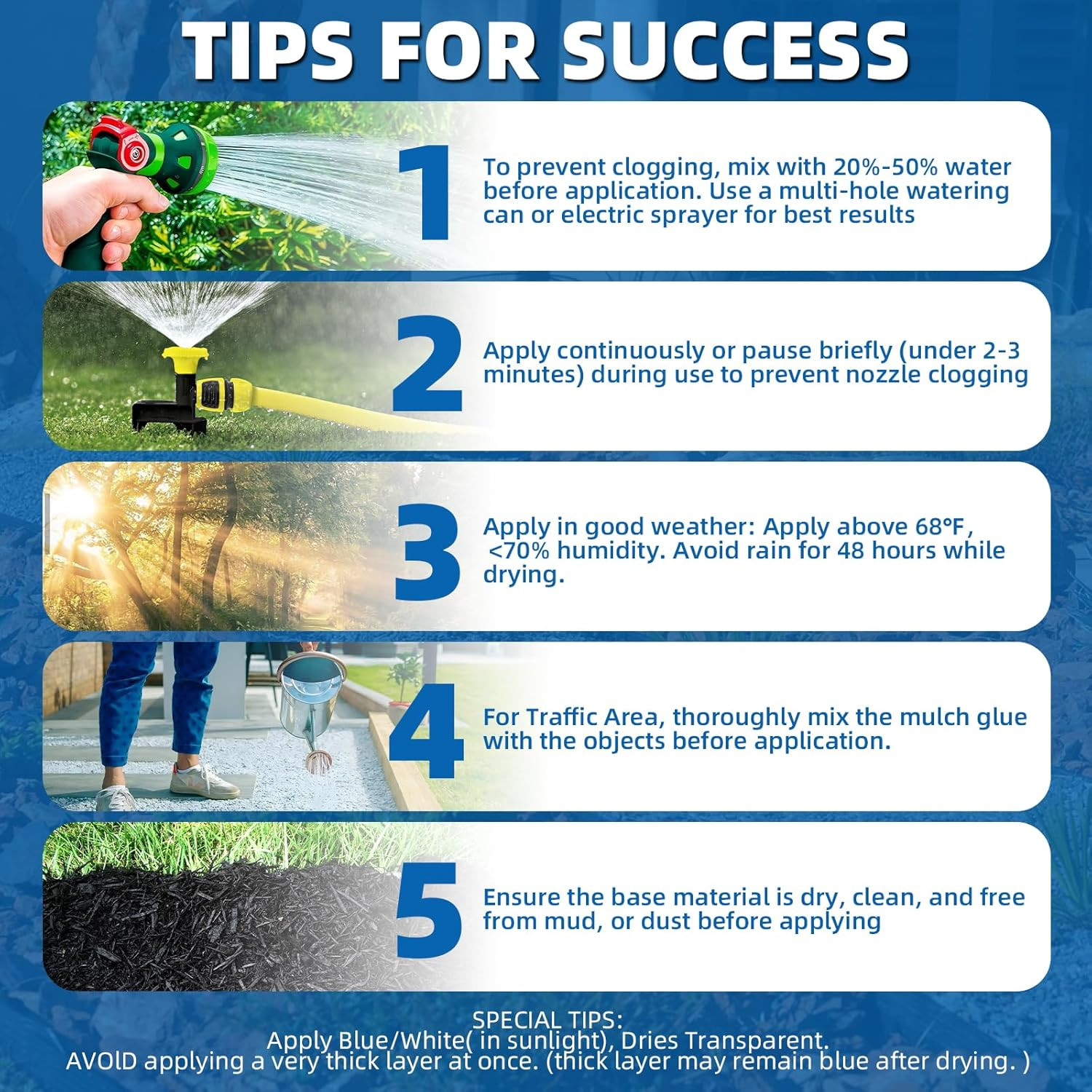 2 Gallon Mulch Glue – Strong Adhesive for Gravel & Landscape Stabilization