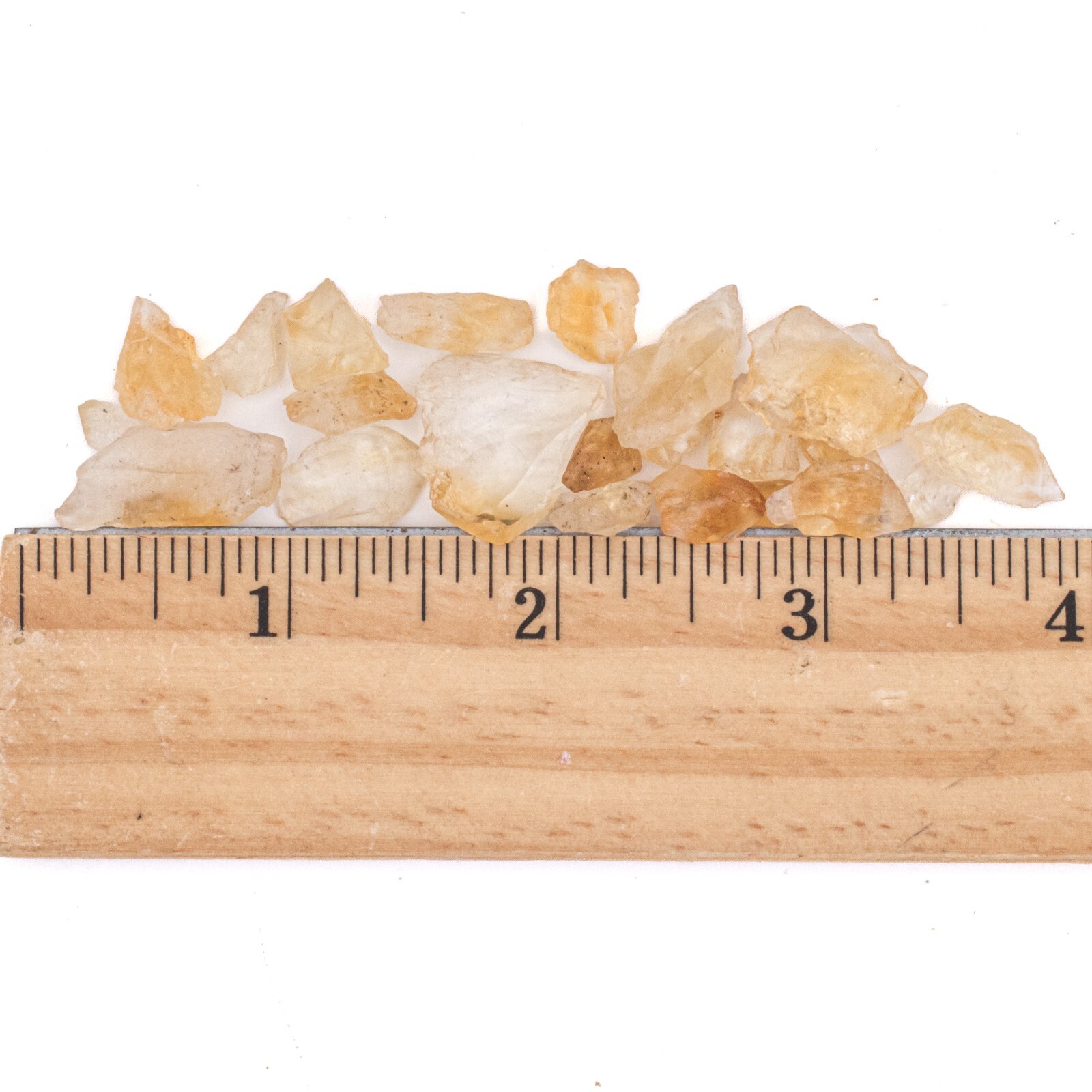 1/2 lb Small Raw Crushed Citrine Crystal Pieces Golden Yellow Gemstone Rough Gem