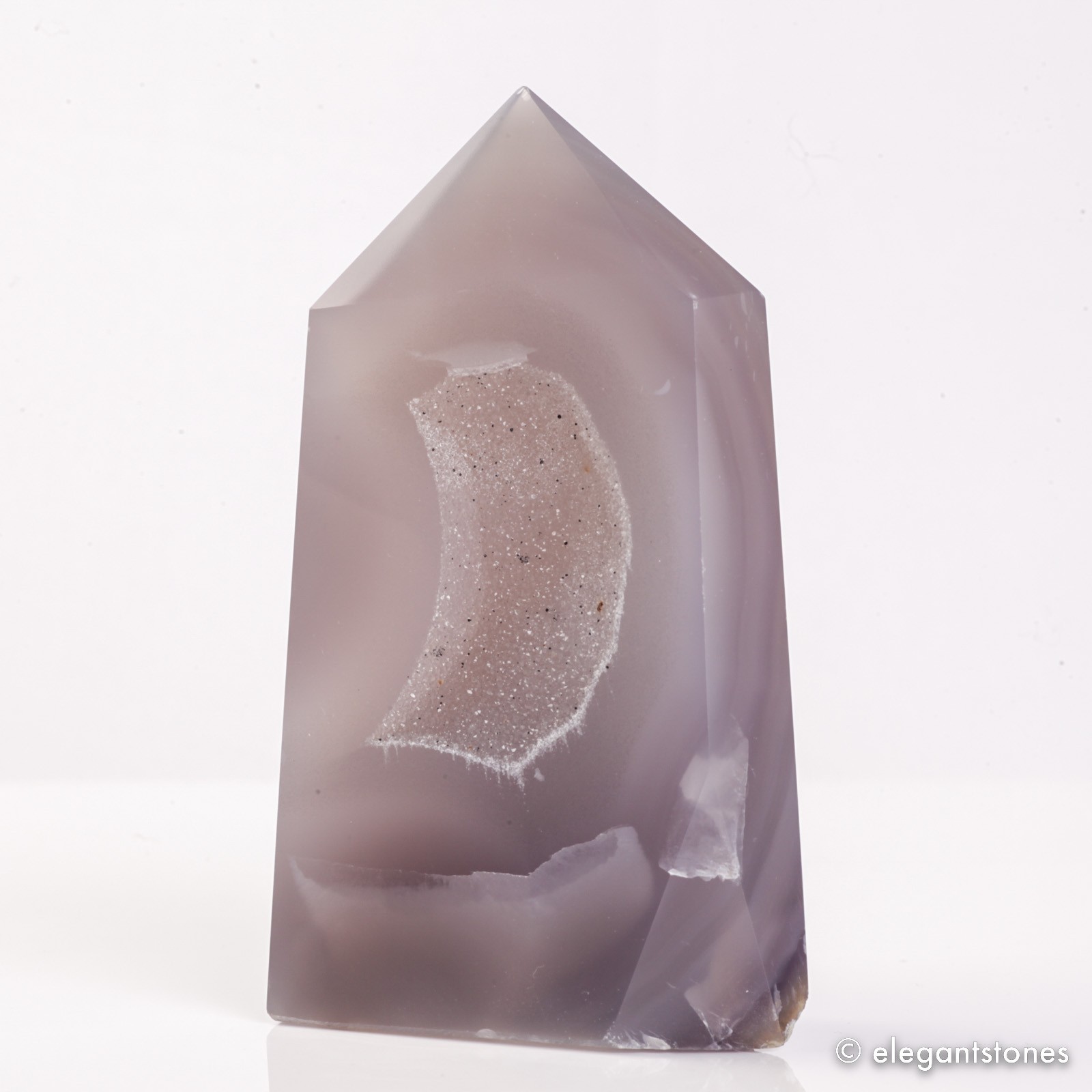364g110mm Large Druzy Agate Geode Tower Crystal Point Natural Quartz Healing