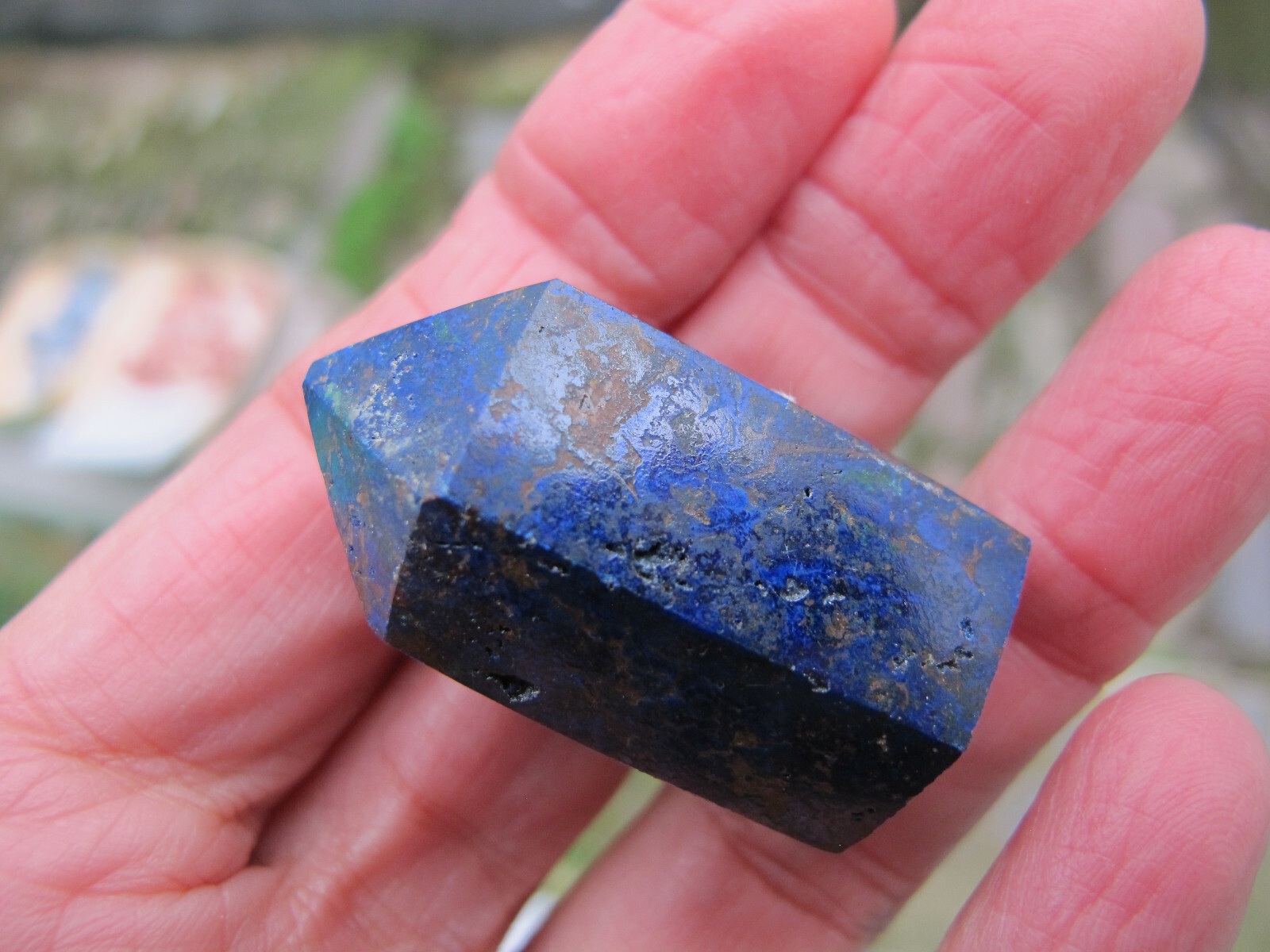 Crystal Lapis Lazuli polished tiny point Stone Bright Natural Freeform Healing