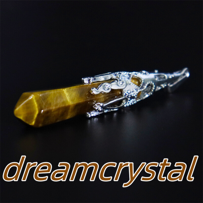 50pcs Mix Natural Quartz Crystal Alloy Soul Pendulum Pendant Reiki Random Gift