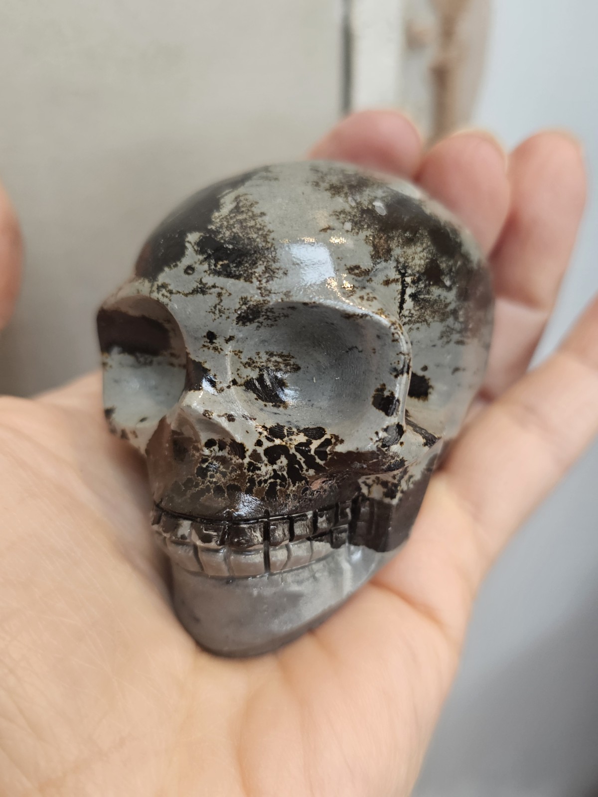 *SALE* Picture Jasper crystal Skull Crystal 201g 6.2x5x4.4cm Protection