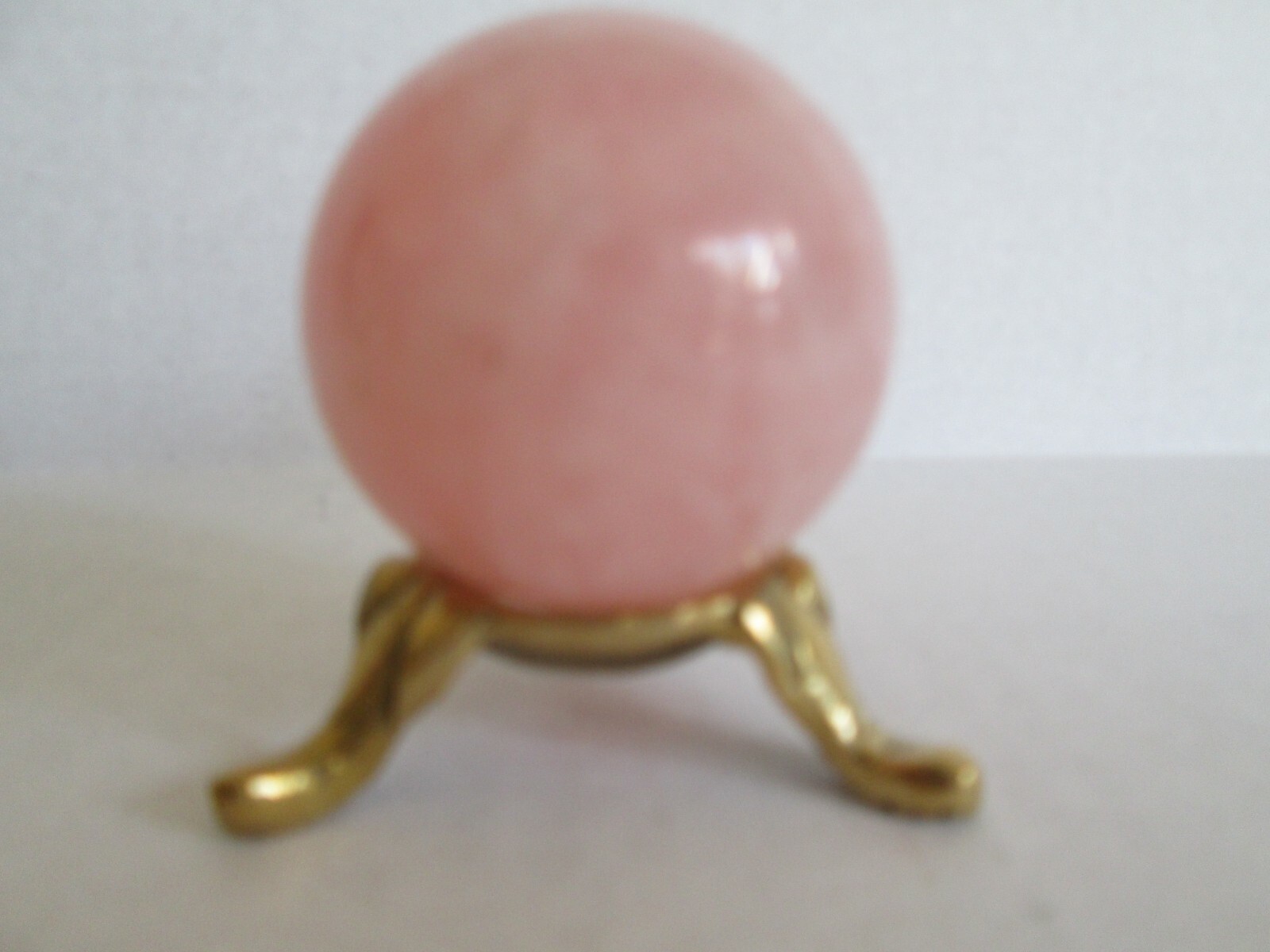 Solid Brass Crystal Gemstone Sphere Holder/Stand/Display