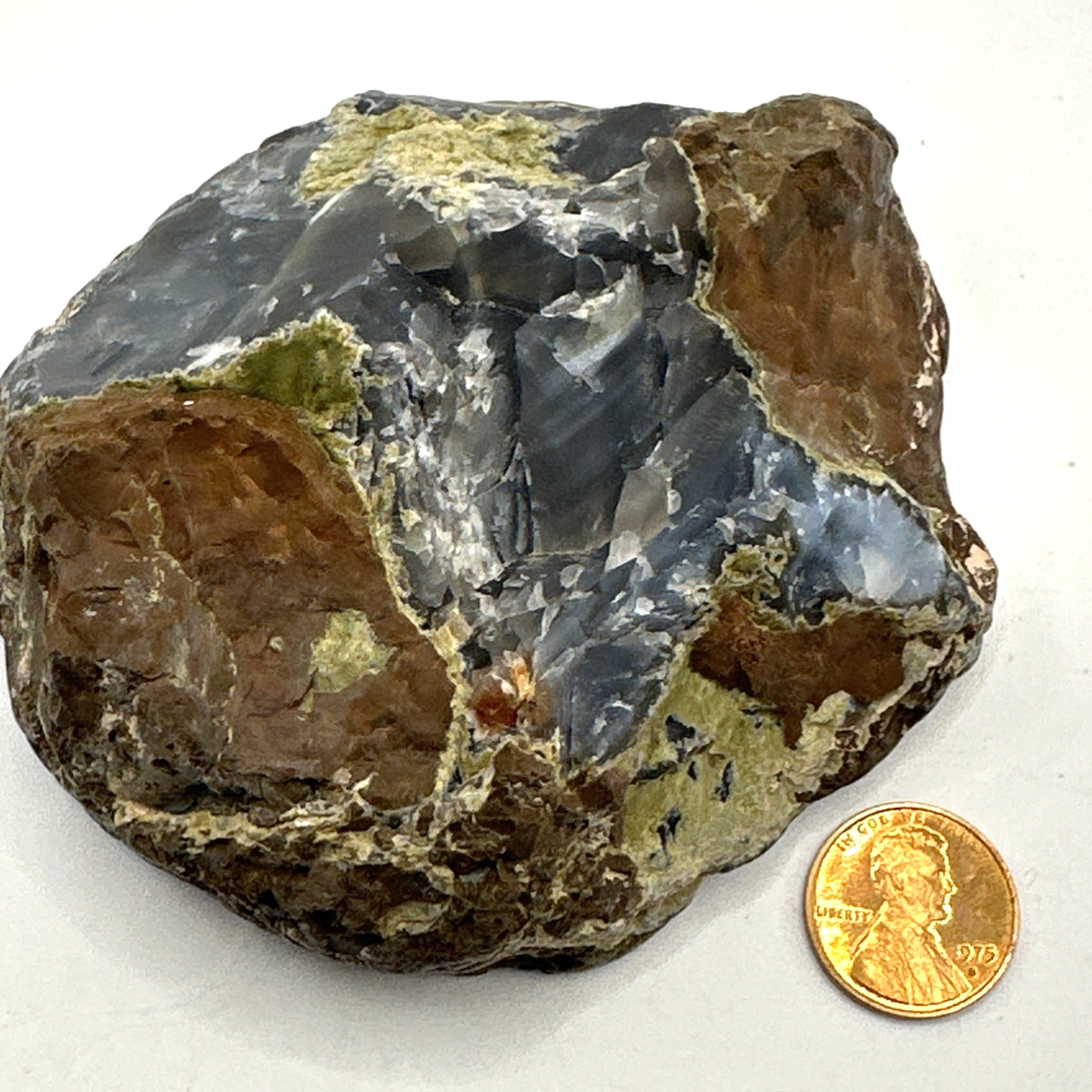 AMAZING Polished Solid Thunder Egg Geode Half 341 Grams