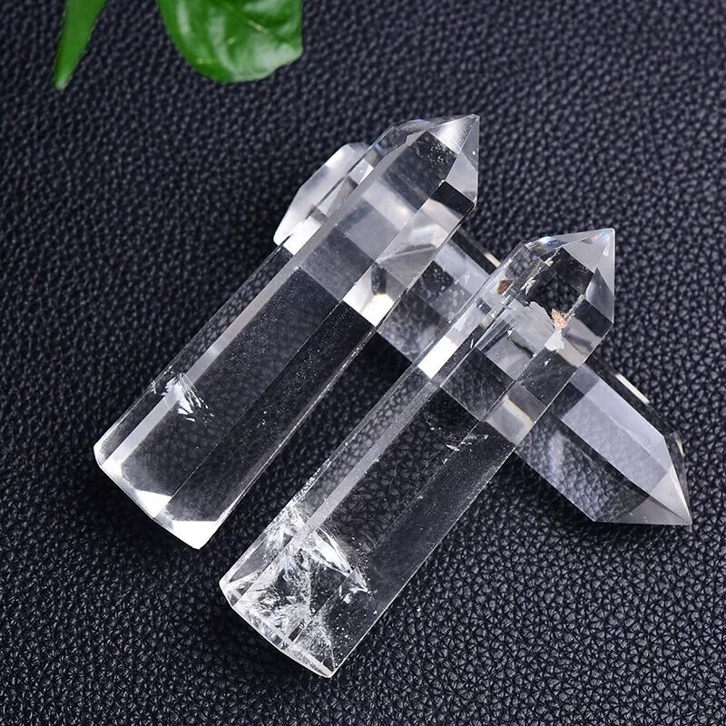Natural Clear quartz Tower|Clear Crystal Point Tower Obelisk Wand Healing Gifts