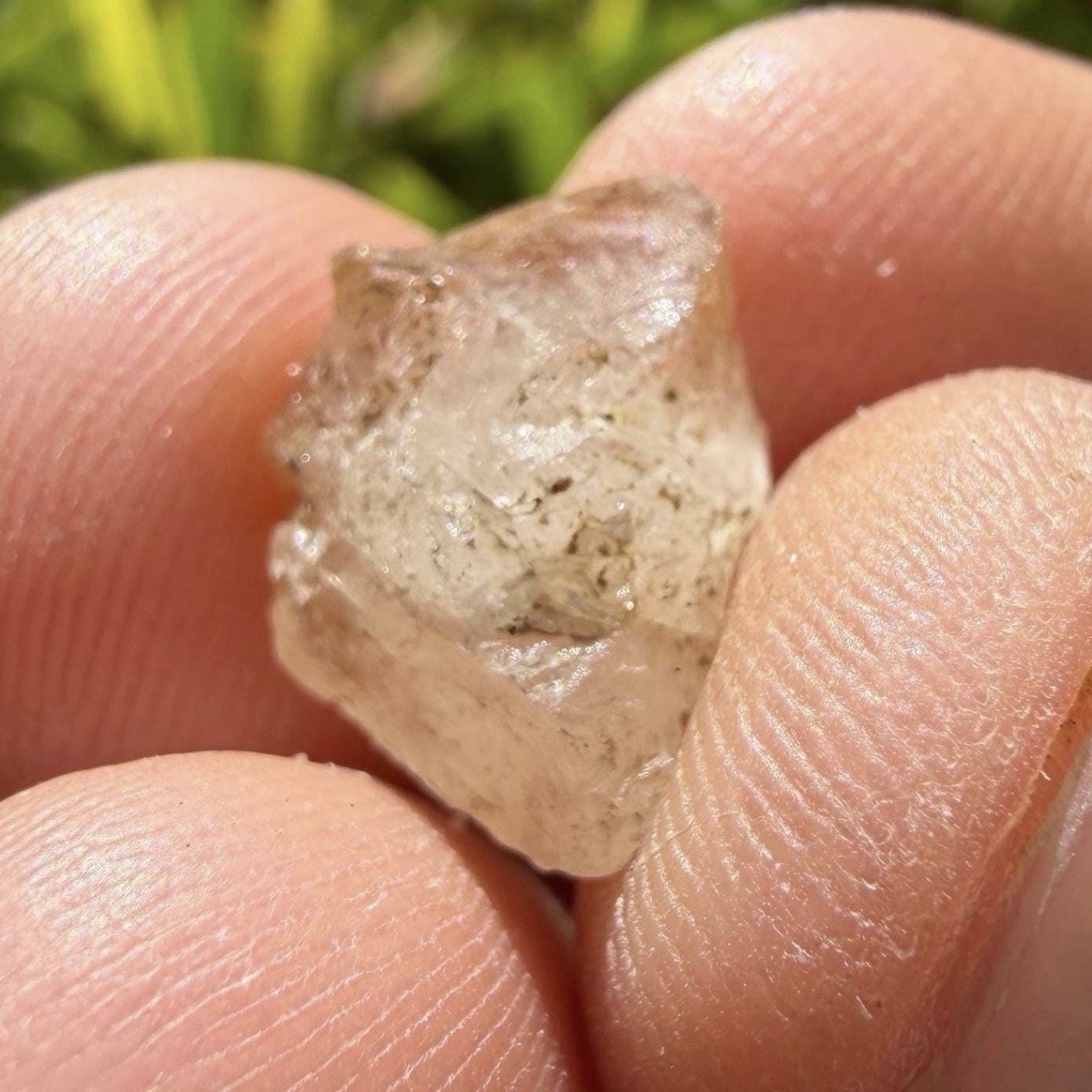 Golden Brazilian Phenacite Crystal: Authentic Phenacite Crystal, 1.05g/5.25ct