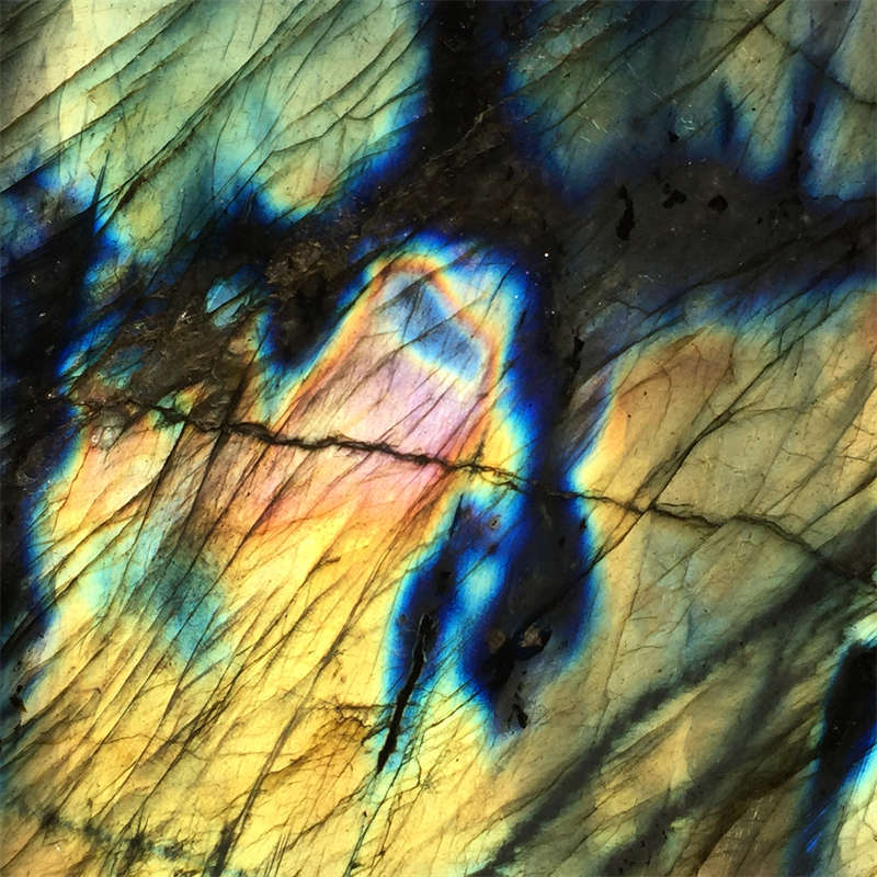 1.69kg Natural Labradorite Quartz Crystal Spectrolite Mineral Reiki healing