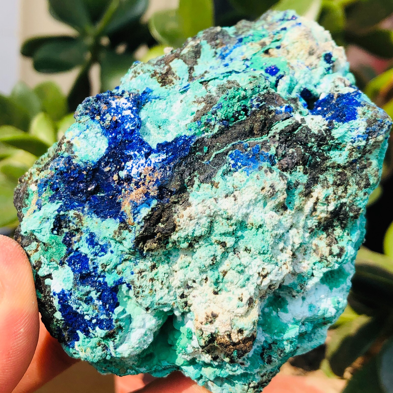 300g BEST NATURAL Azurite/Malachite crystal minerals specimens