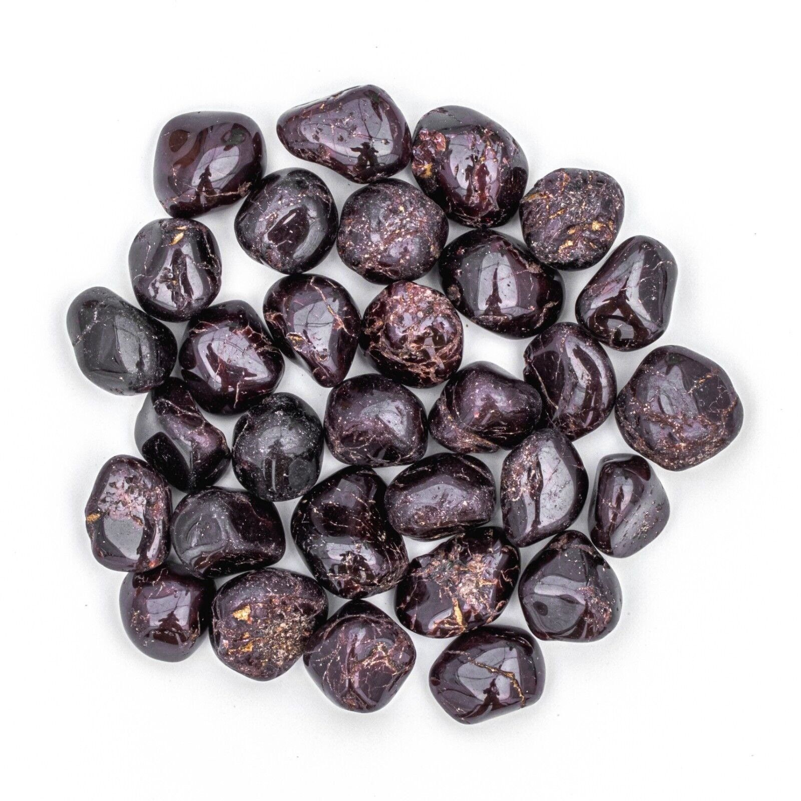 1 Stone Tumbled Garnet Gemstone Wire Wrapping Crystals for Jewelry Making Crafts