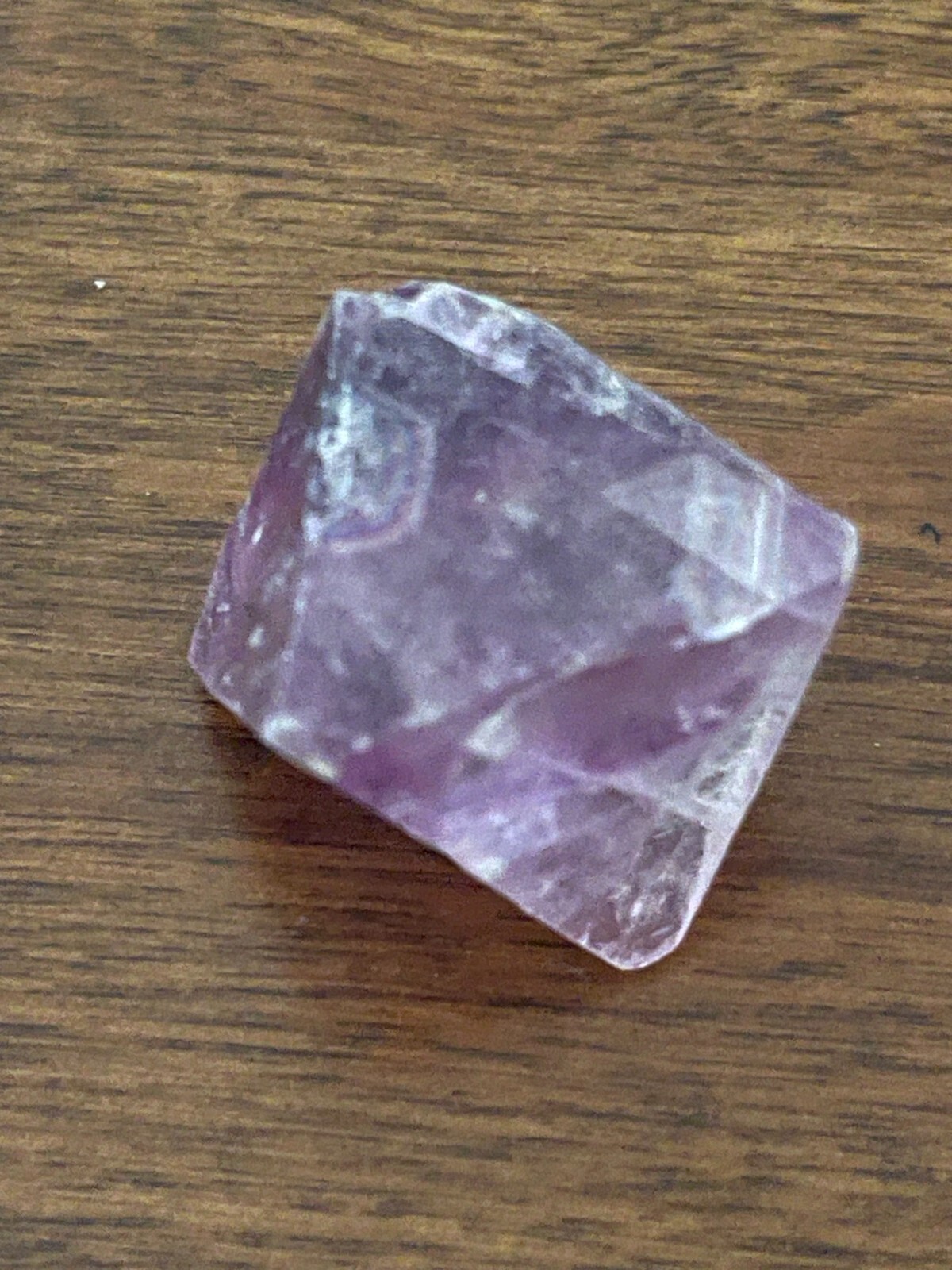 Purple Fluorite Octahedron Stone