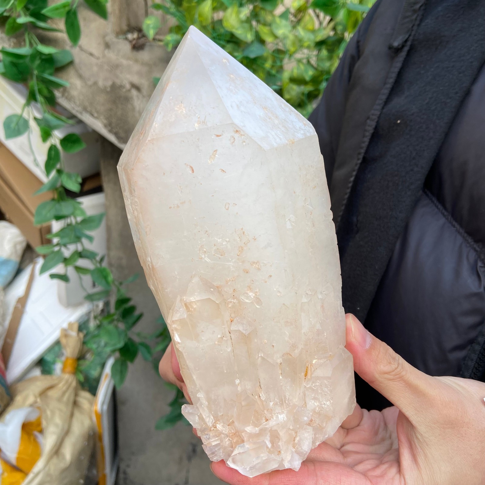5lb Natural Clear White Quartz Crystal point Rough Healing Specimen
