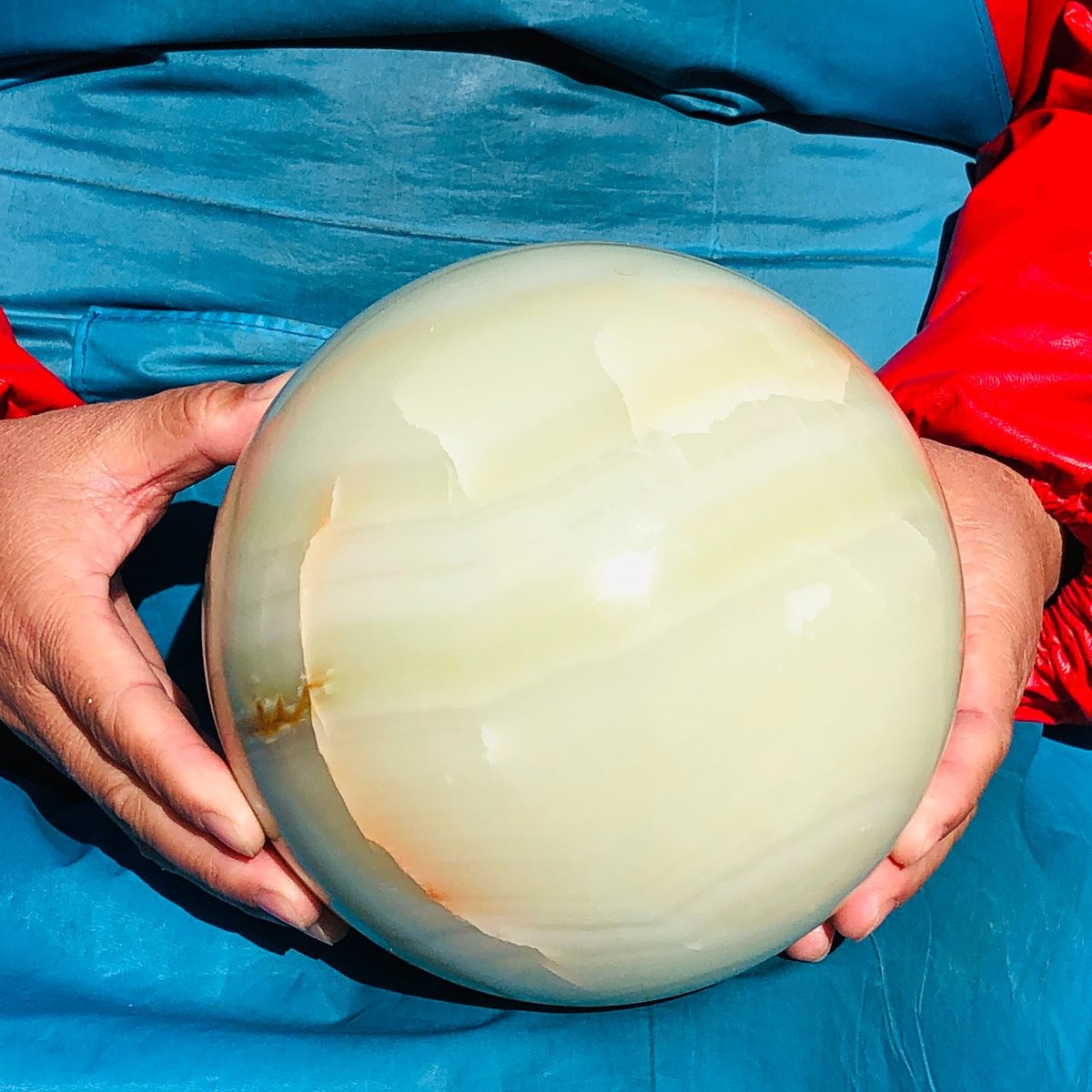 13.77LB Natural Afghanite sphere quartz crystal polished ball healing decor gift