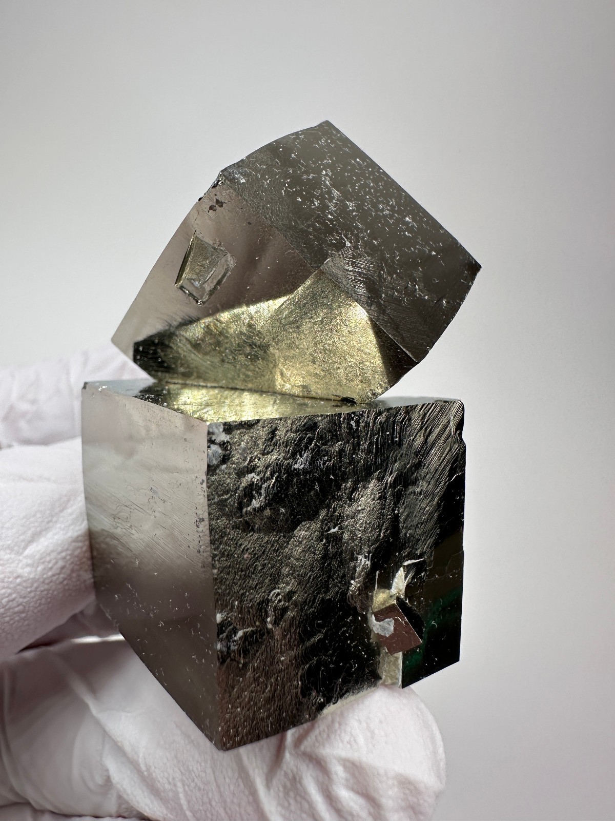Rare Lusterous Entwined Interlocking Pyrite Cube Cluster_Spain