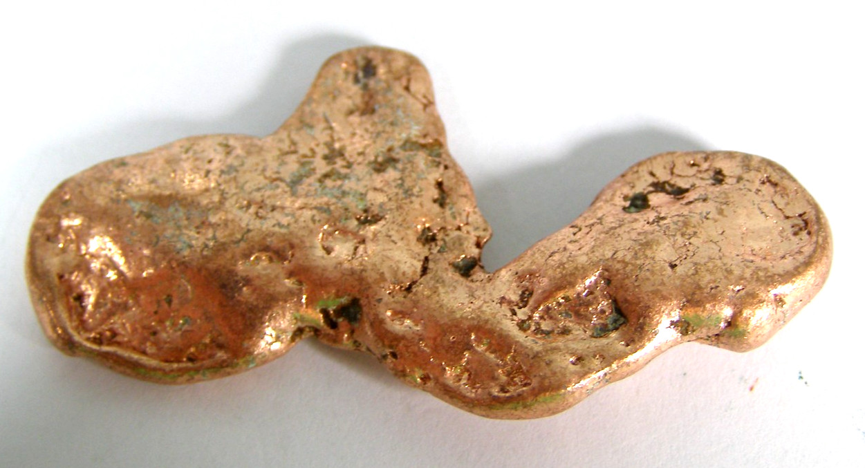 NATIVE COPPER NUGGET – USA – 4.6 x 2.5 x 0.5 cms 18.96 gms #14