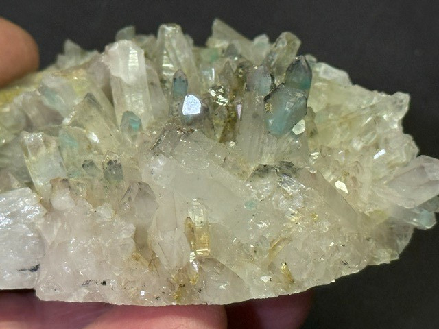 SEE VIDEO: RARE AJOITE INCLUDED QUARTZ CLUSTER, MESSINA MINE ,SOUTH AFRICA