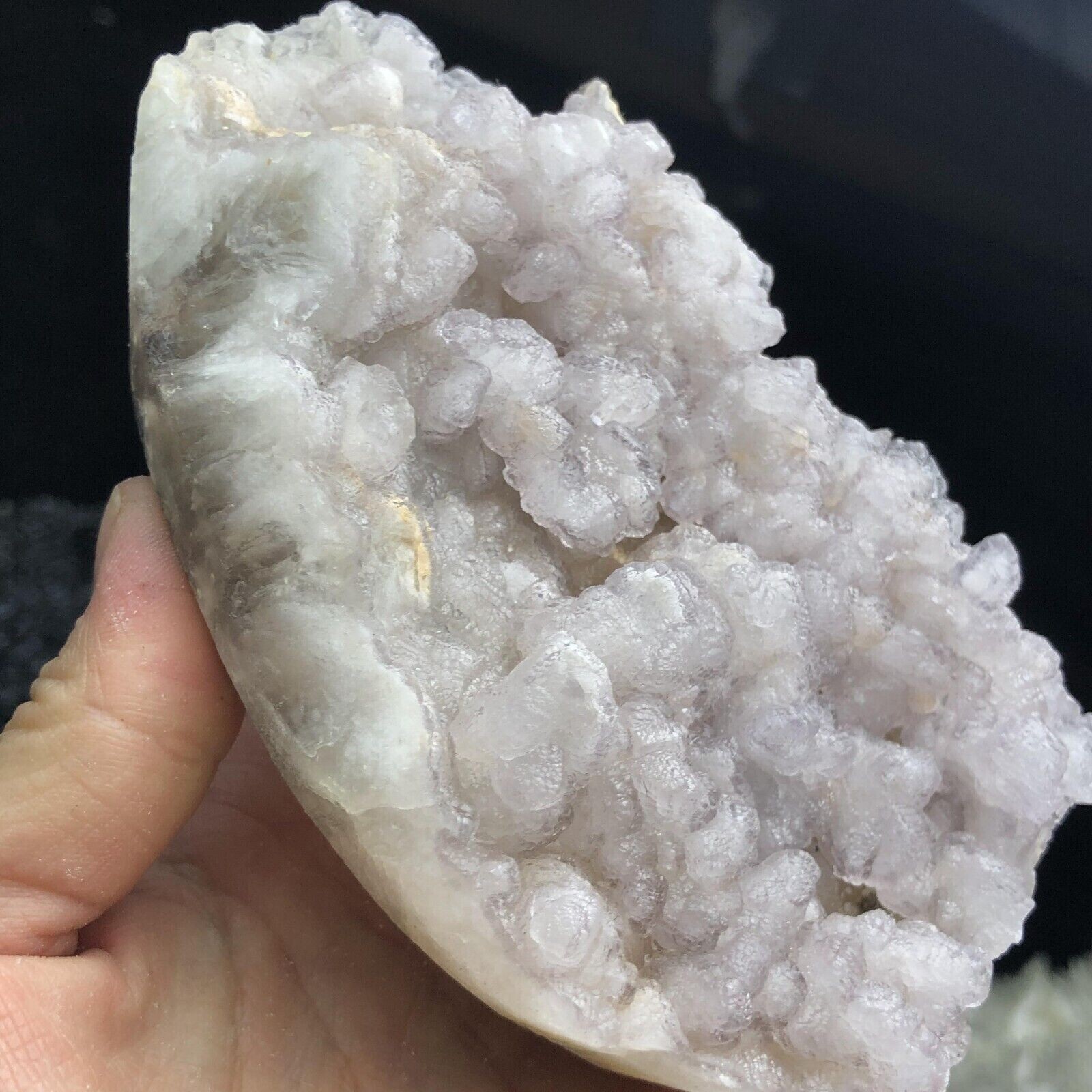 517g Translucent Light Purple Spherical Fluorite & Pyrite Mineral Specimen/China