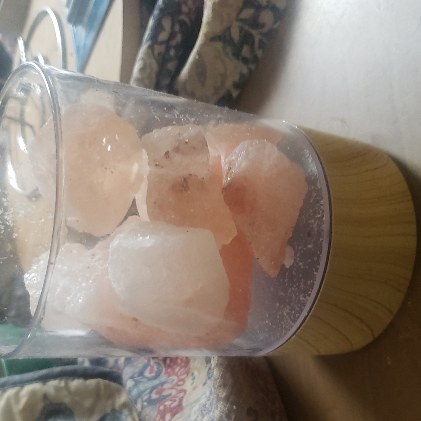 Natural Rough Crystal Mineral Specimens Mixed Pieces in Clear Plastic Cup