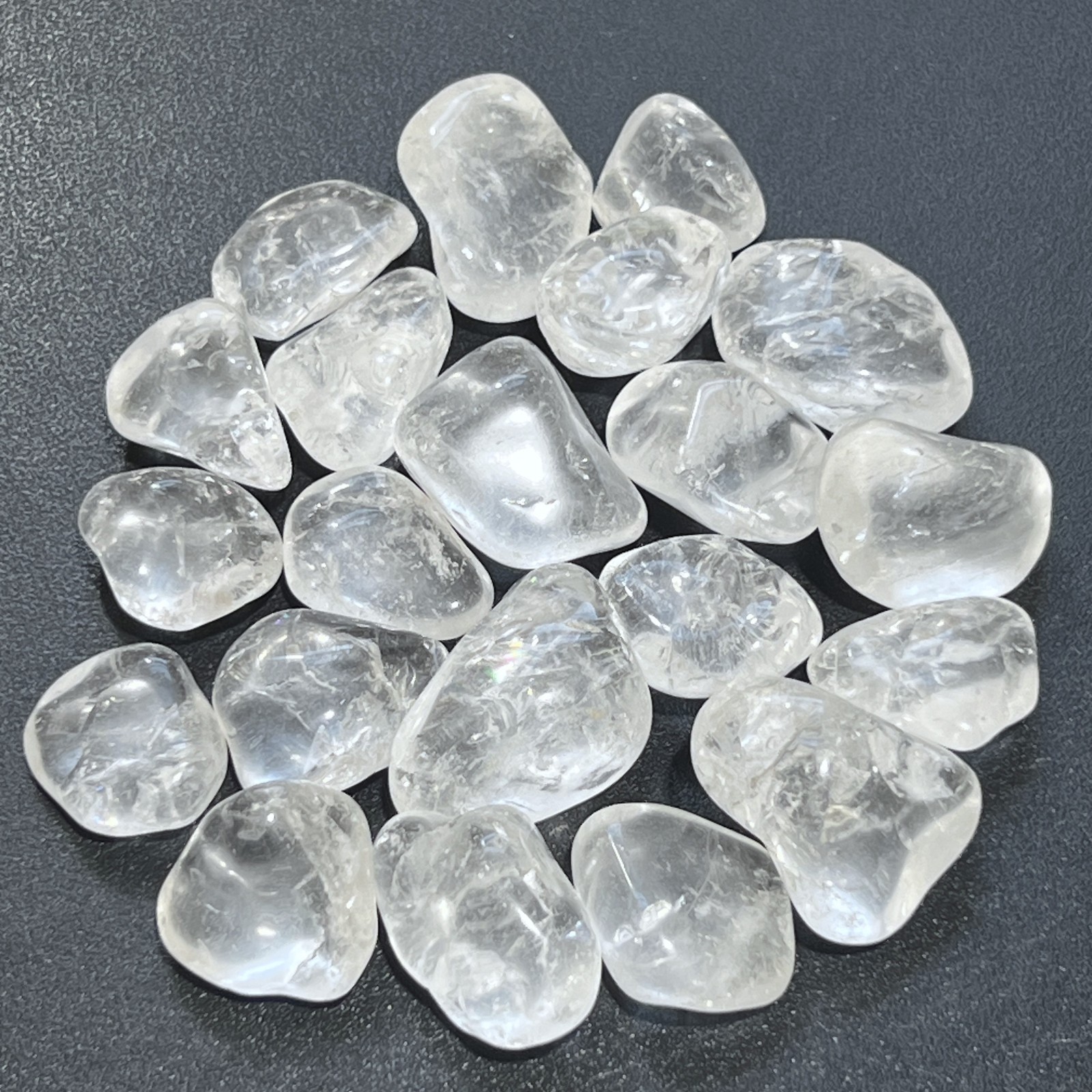 Clear Quartz Crystal Tumbled Stones (By The Piece or Pound) Wholesale