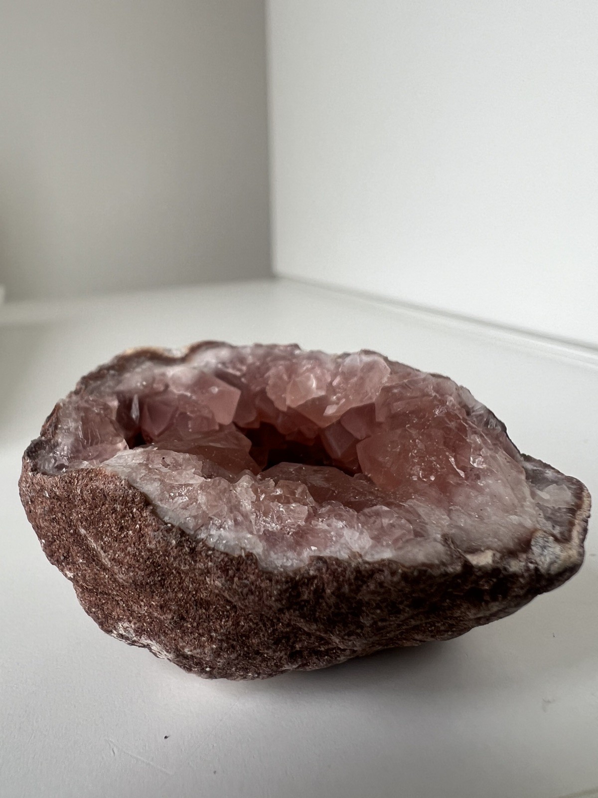 42g – Mini Pink Amethyst Geode Cave from Argentina