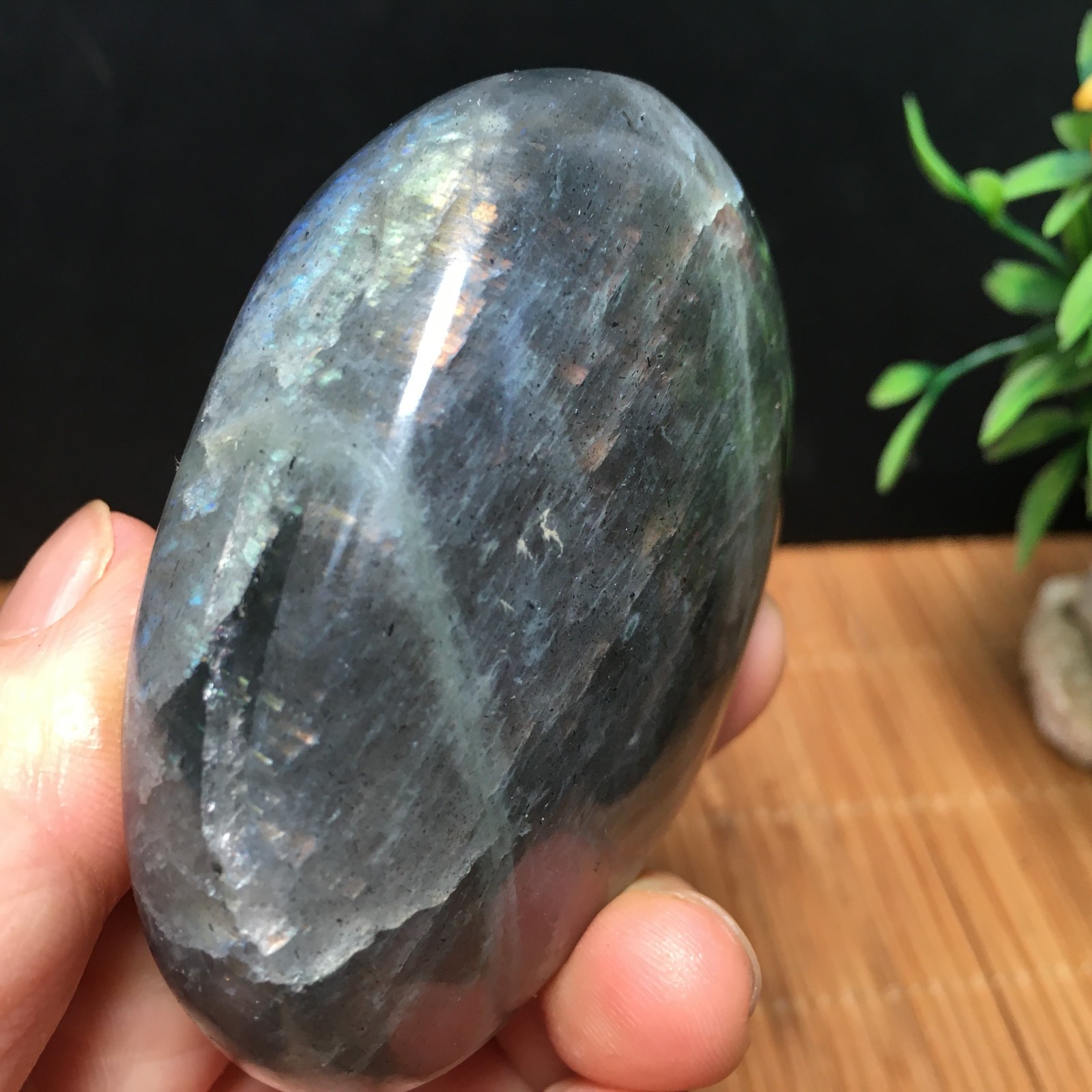 146g Natural Polished Labradorite plamstone Crystal Specimen fb1767