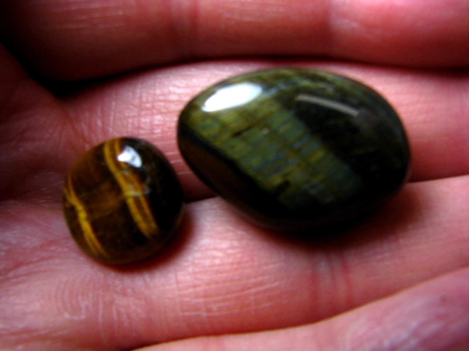 7 MINERAL SPECIMENS AVENTURINE AMAZONITE 2 TIGER EYE AGATE JASPER QUARTZ #291