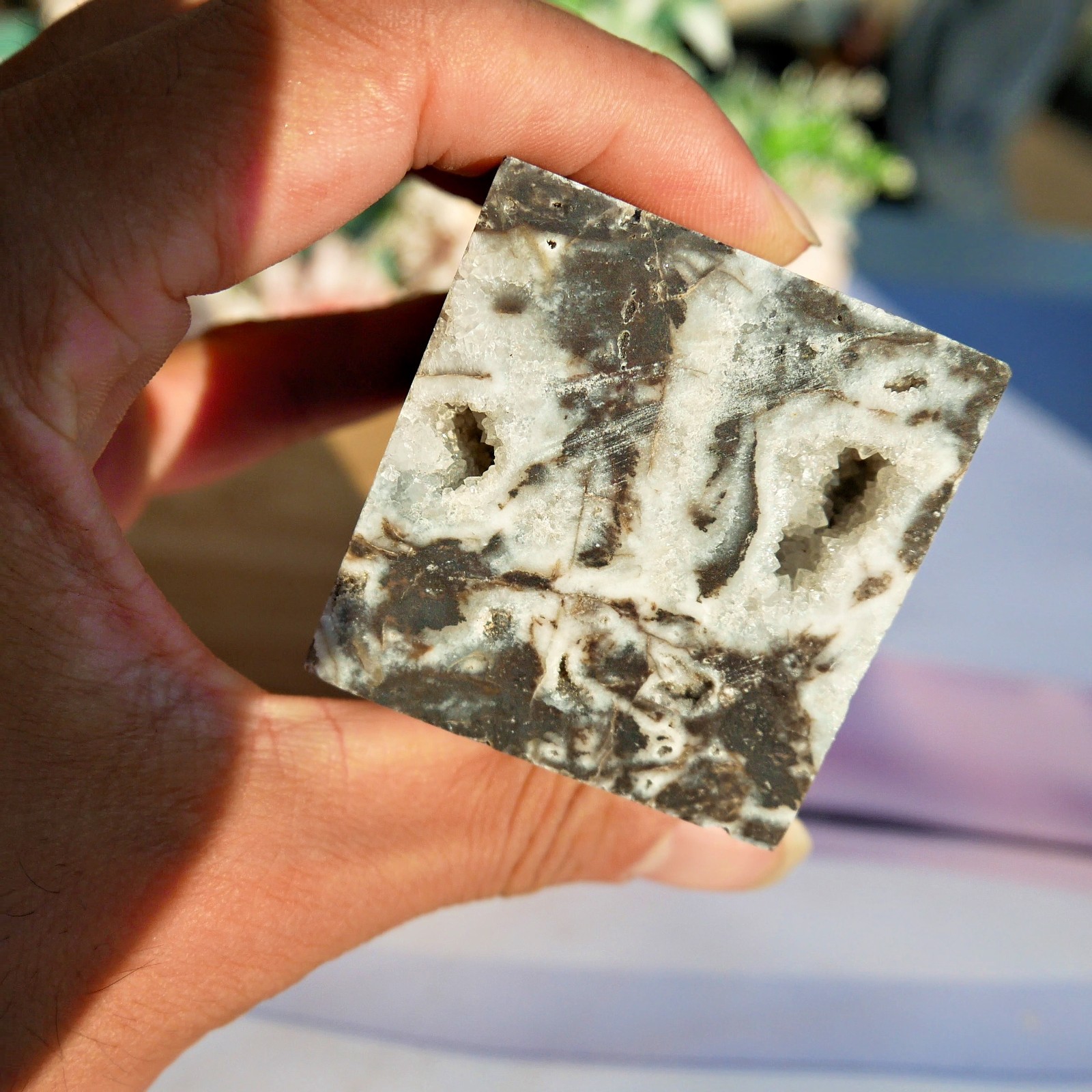 3PCS Sphalerite Geode Cube 2″Natural Crystal Mineral Specimen Set Collector Gift
