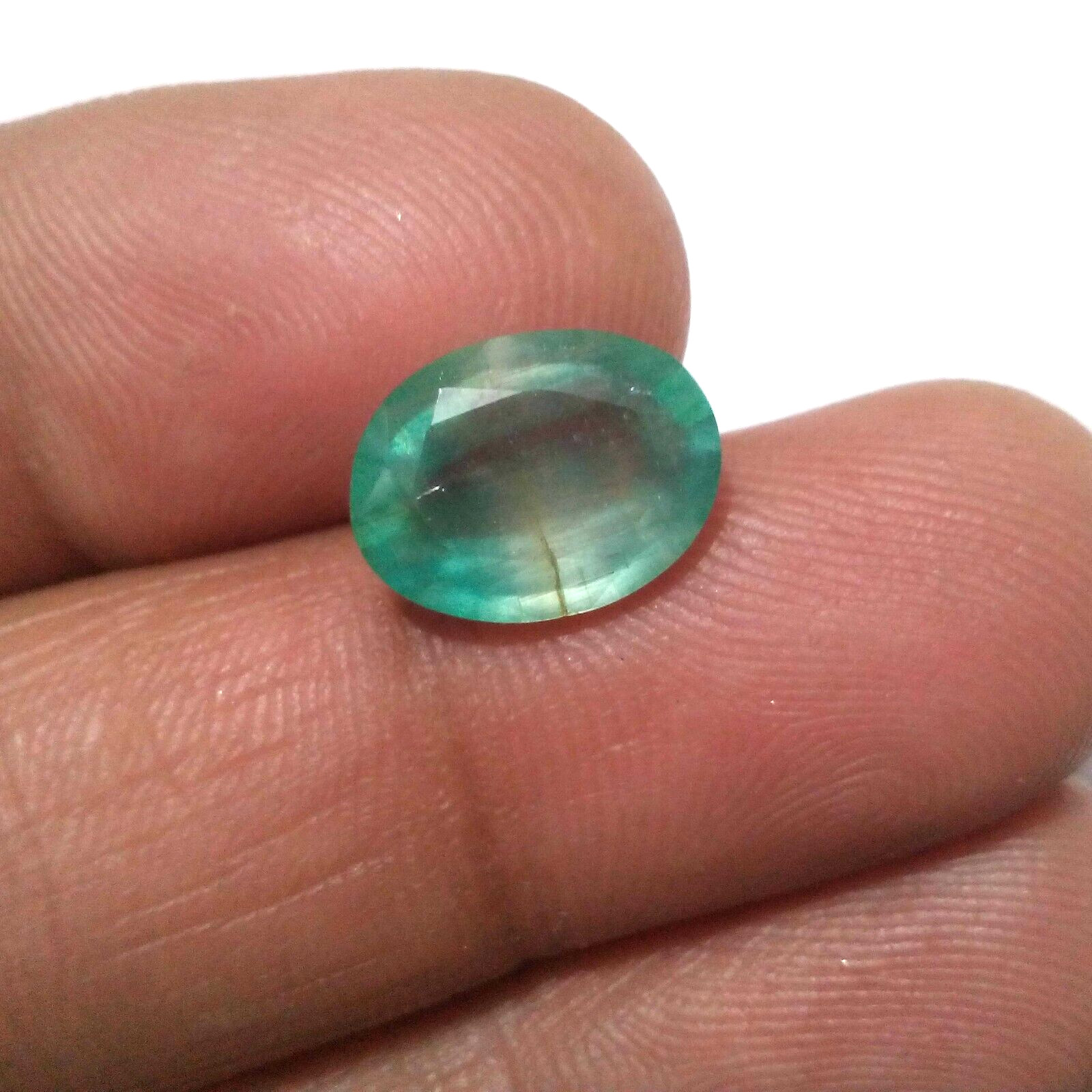 Amazing Colombian Emerald Faceted Oval Shape 3.80 Crt Emerald Loose Gemstone