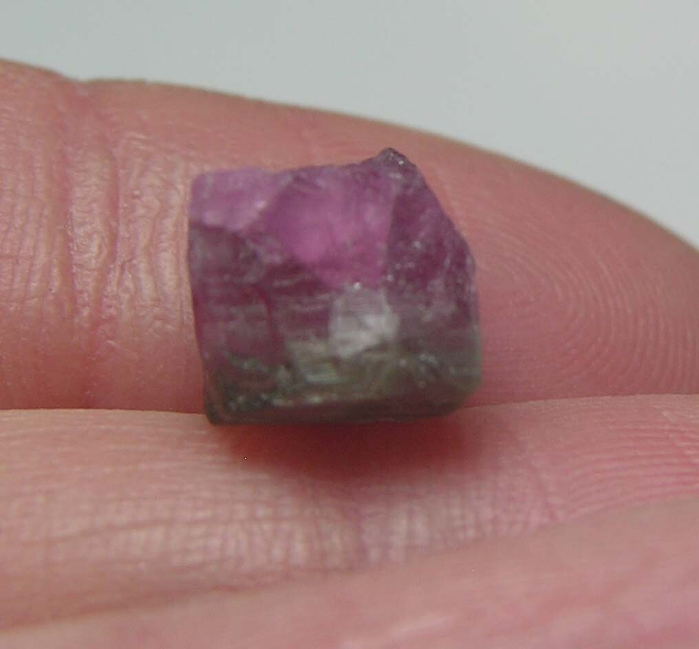 6.35ct Afghan 100%Natural Raw Watermelon Tourmaline Crystal Specimen 1.30g 11mm