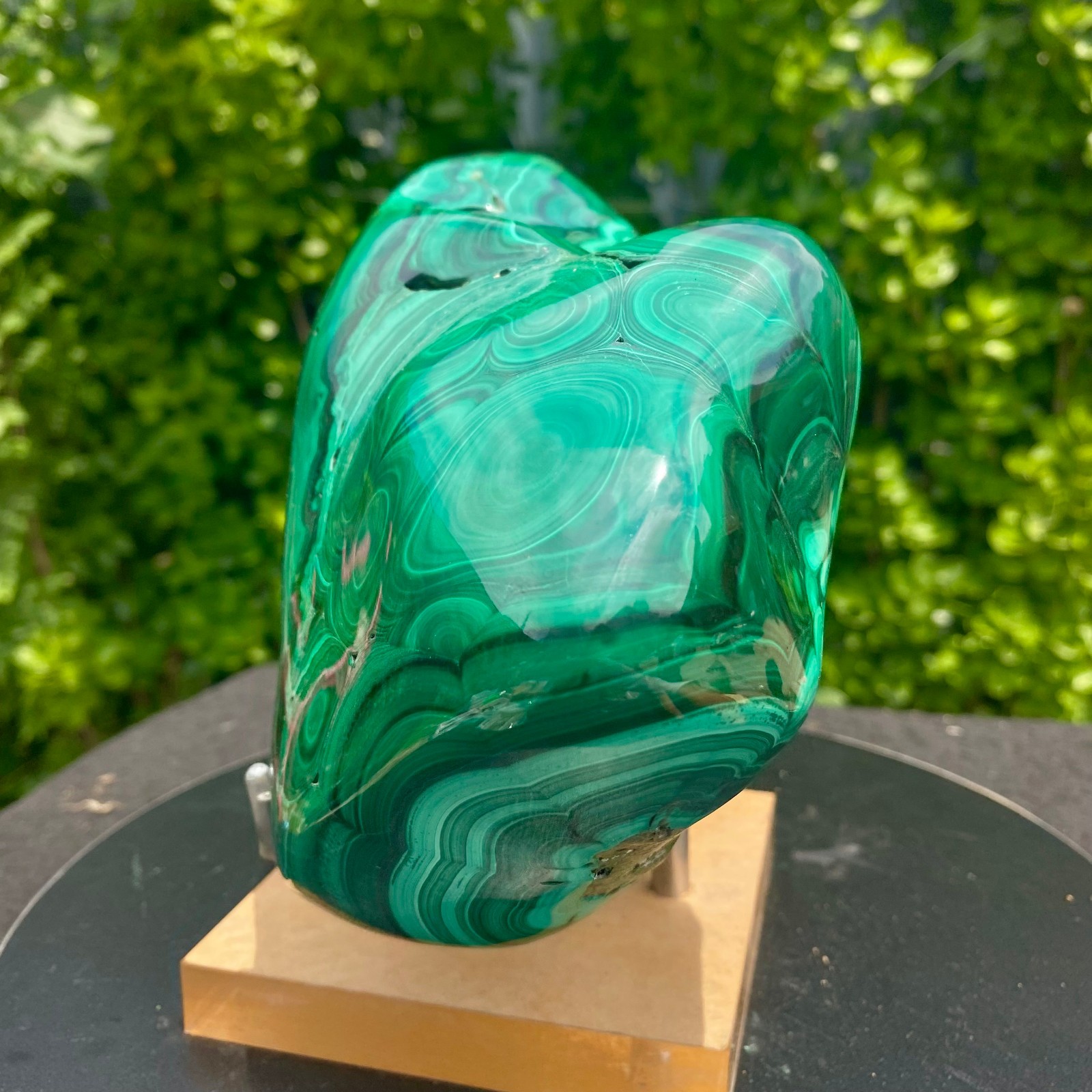8.26LB Natural glossy Malachite transparent cluster rough mineral sample