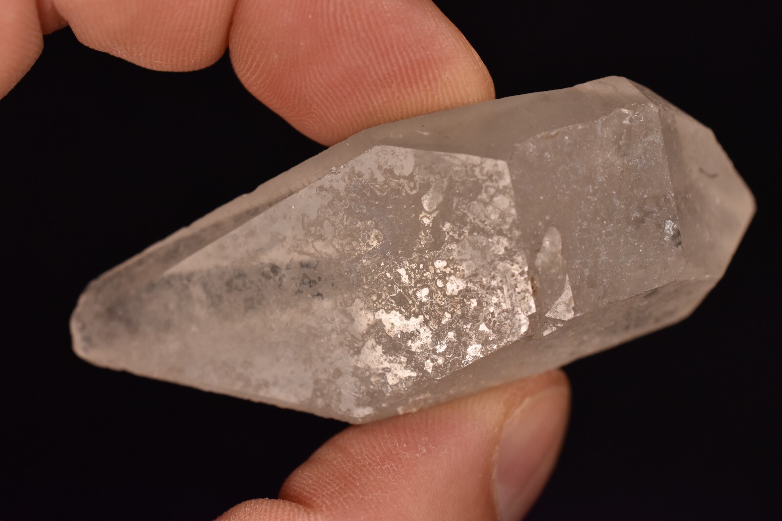 *DOUBLE TERMINATED* Quartz Crystal 6.8cm 52.2g Natural Points Genuine Clear