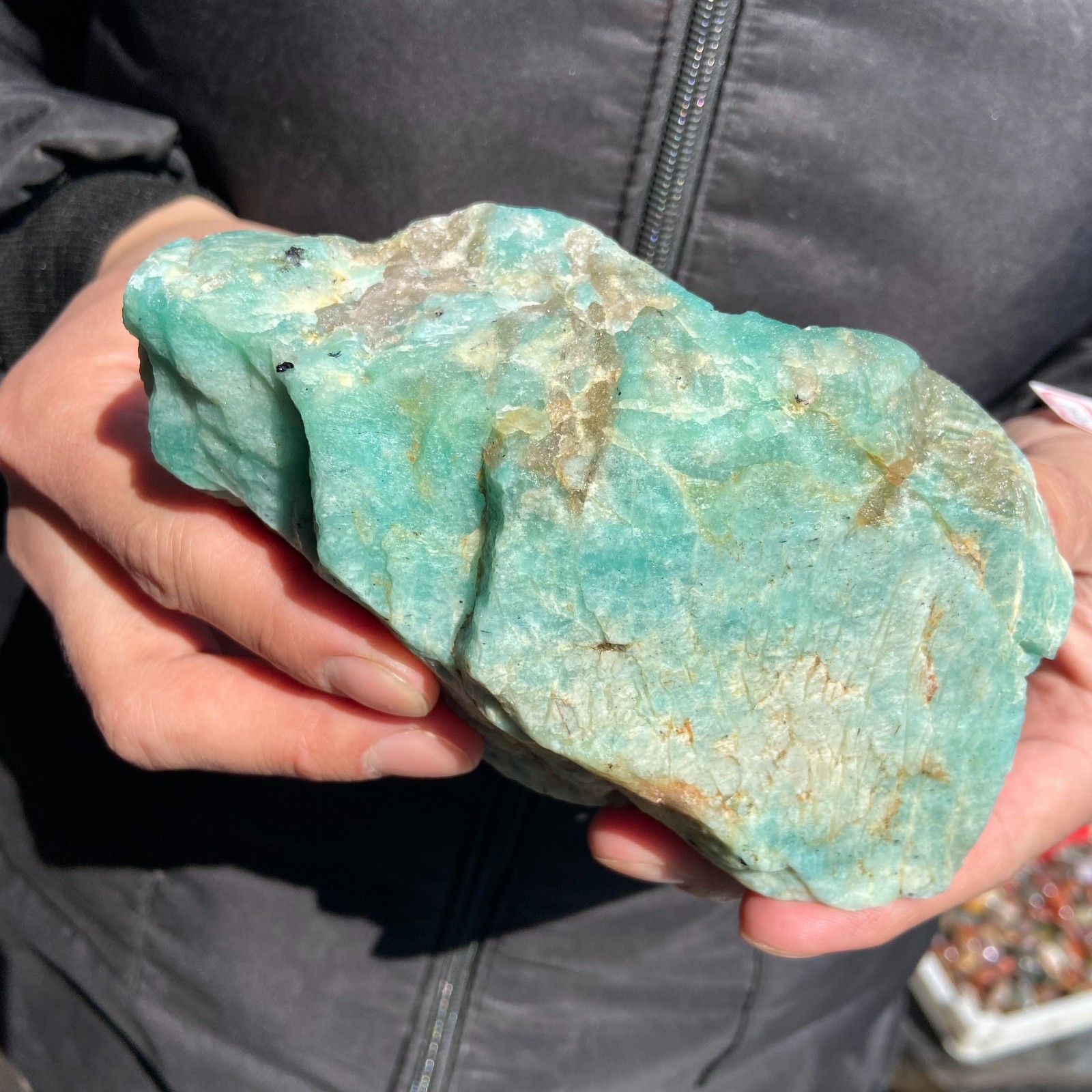 0.7kg Wholesale High Quality Natural Raw Green Aventurine Rough Crystal Mineral
