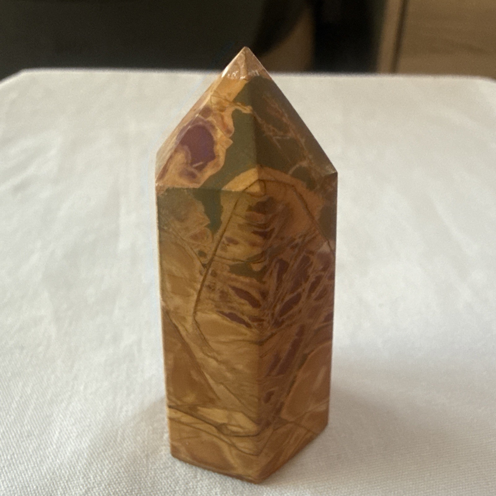 Mookaite jasper natural Crystal Healing Gemstone polished Obelisk-1pc 2 1/8 Inch