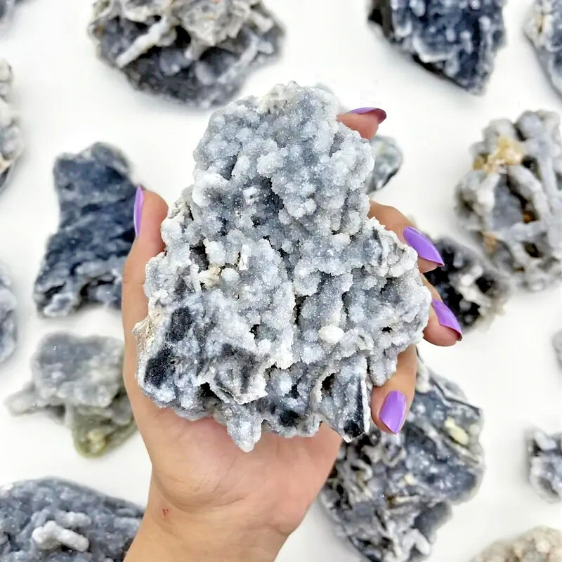 80g+ Natural Black Sphalerite Irregular Healing Crystal Cluster Mineral Specimen