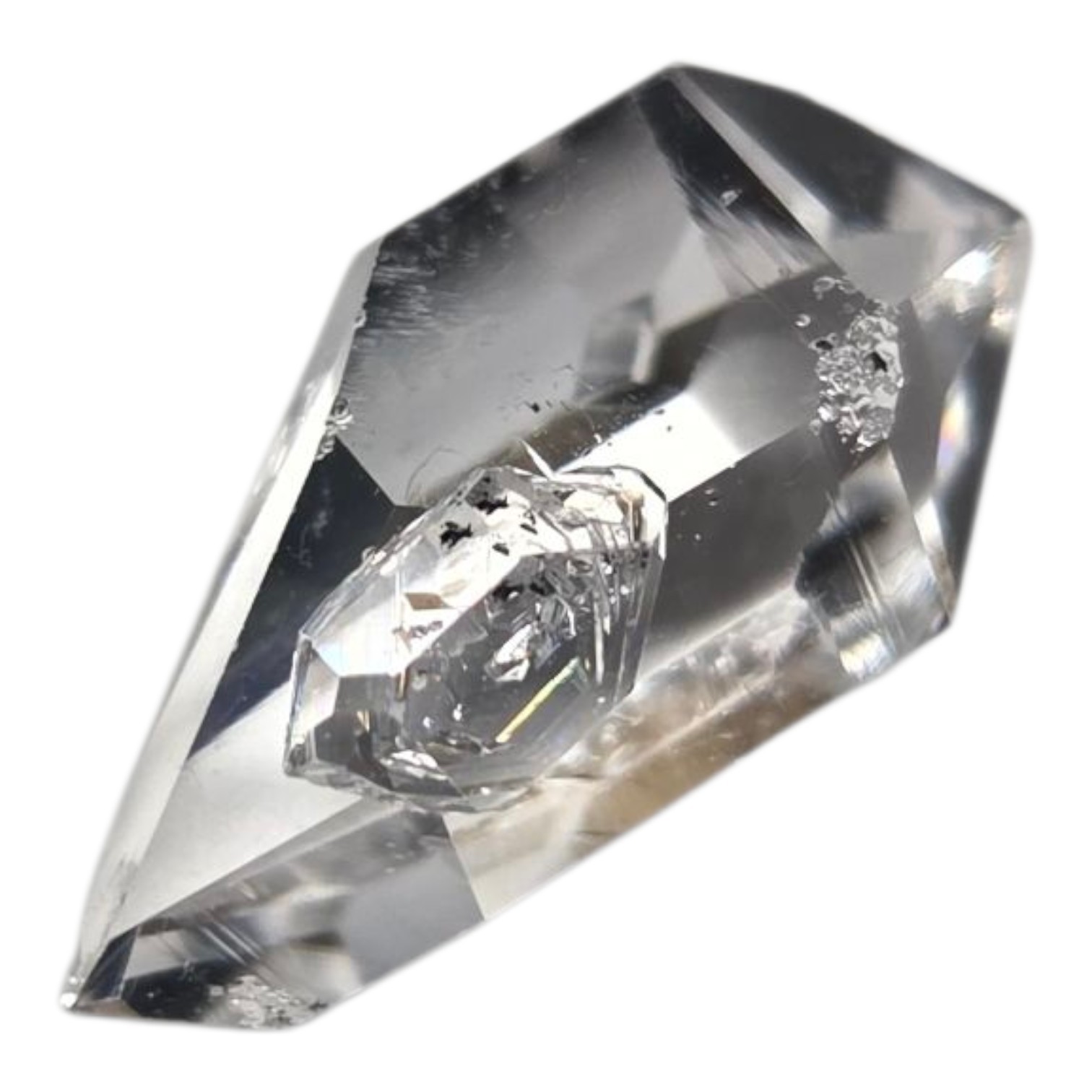 A Grade Water Clear Herkimer Diamond Crystal Specimen 14mm G12